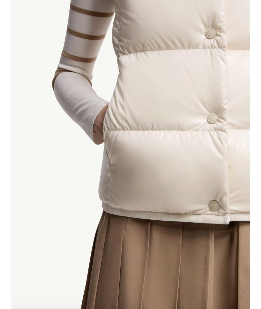MONCLER Белый жилет, фото 5