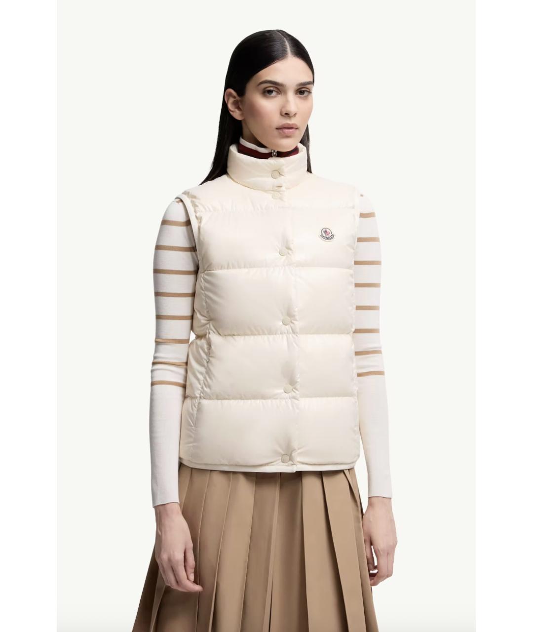 MONCLER Белый жилет, фото 3