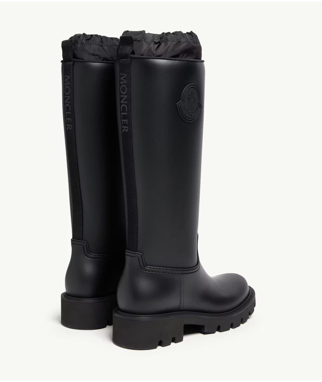 MONCLER Черные резиновые сапоги, фото 5