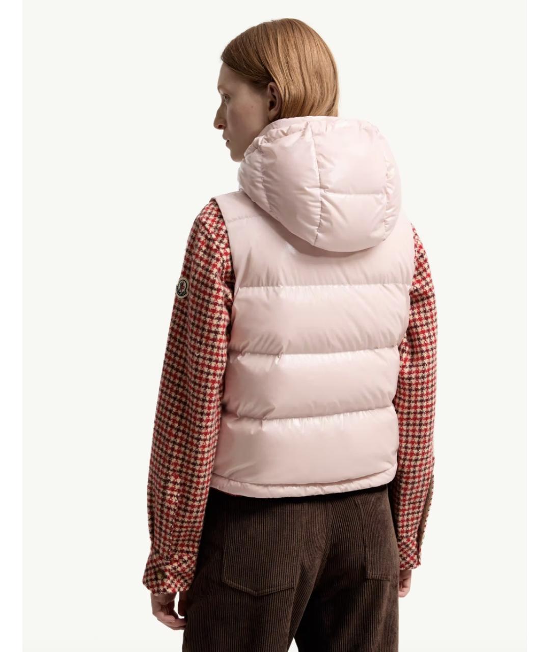 MONCLER Розовый жилет, фото 3