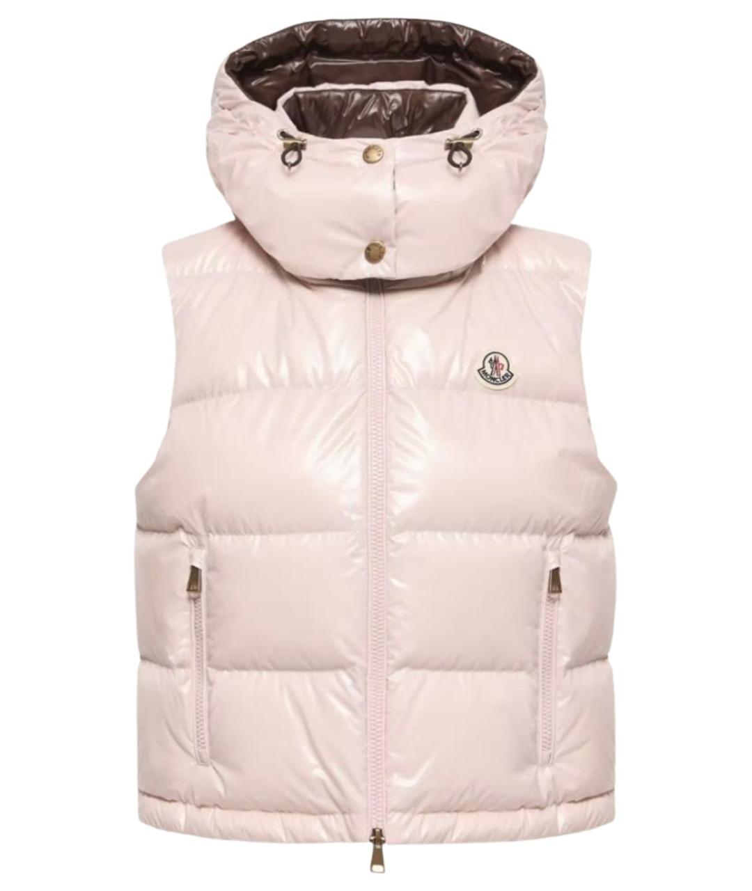 MONCLER Розовый жилет, фото 1