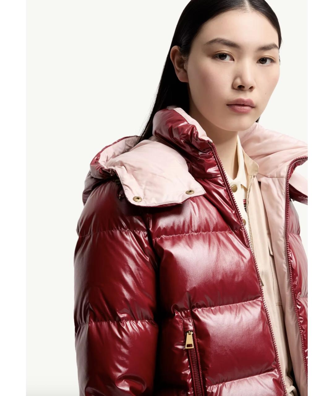 MONCLER Красный пуховик, фото 5