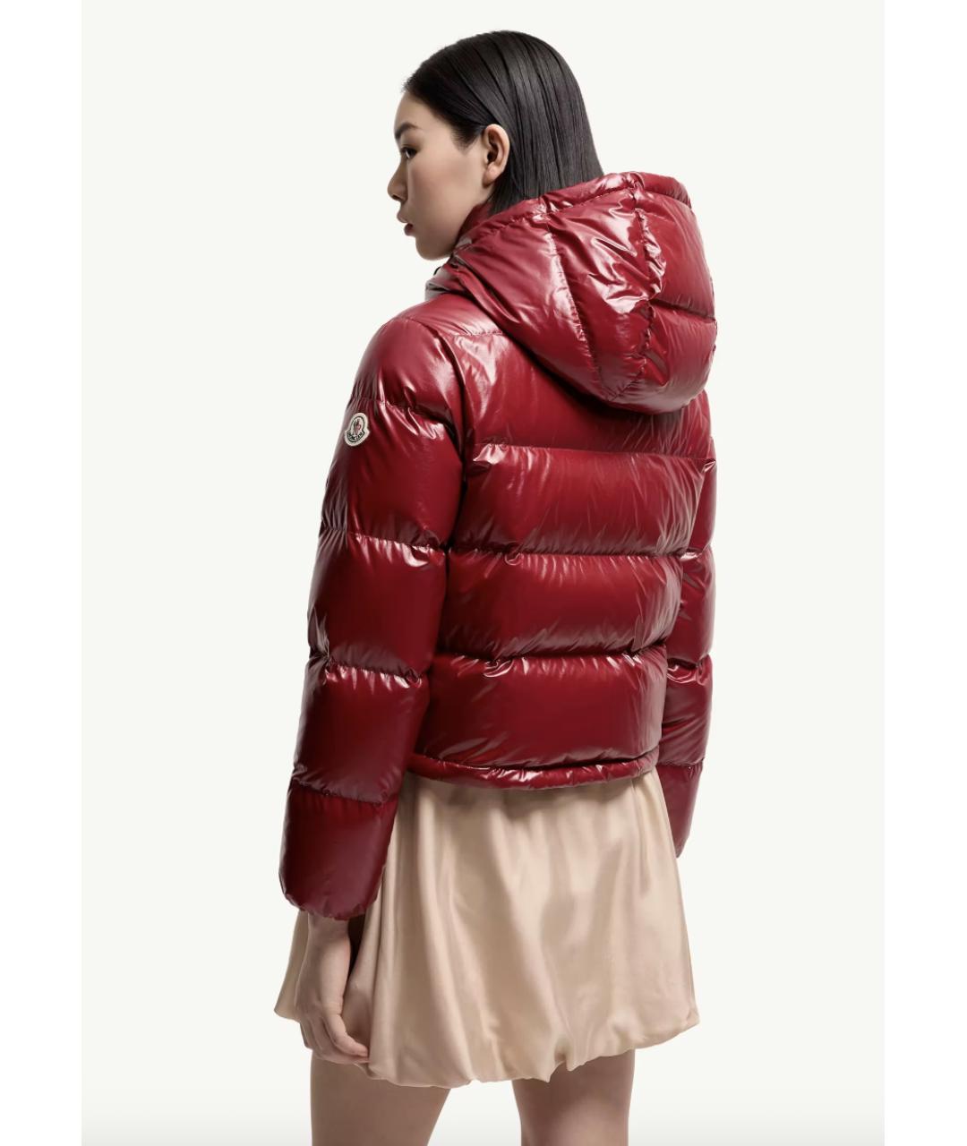 MONCLER Красный пуховик, фото 3