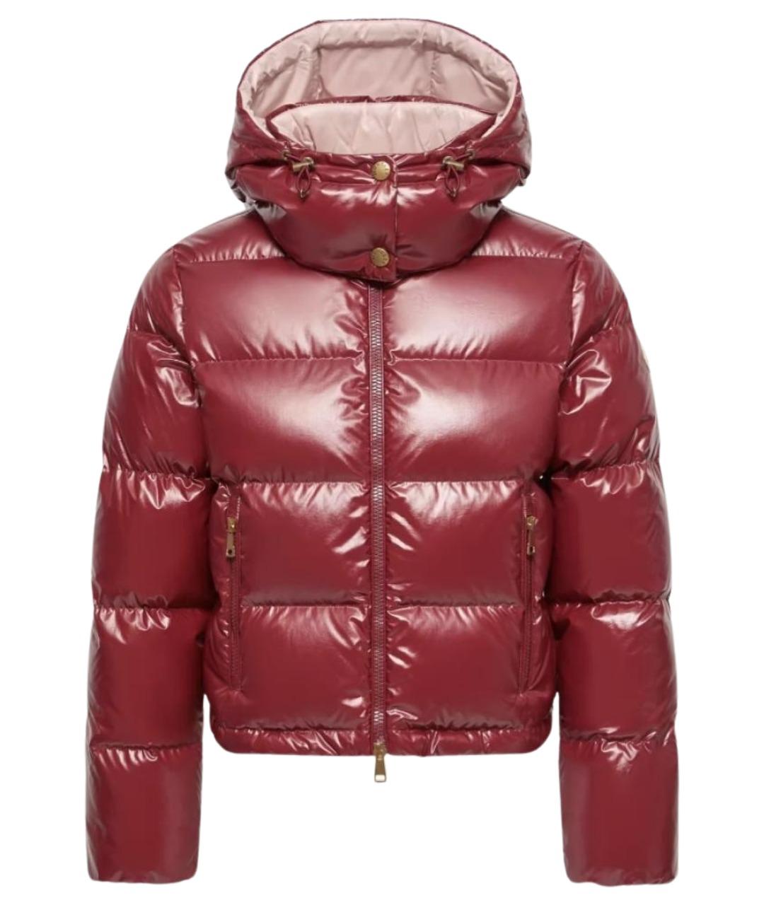 MONCLER Красный пуховик, фото 1