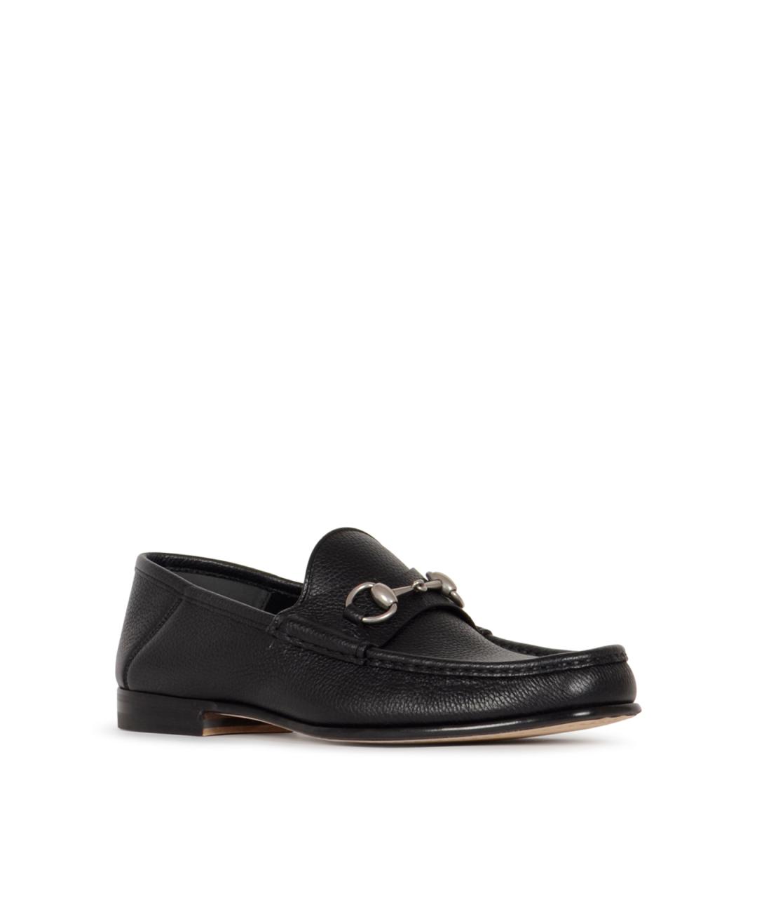 GUCCI Черные кожаные лоферы, фото 2