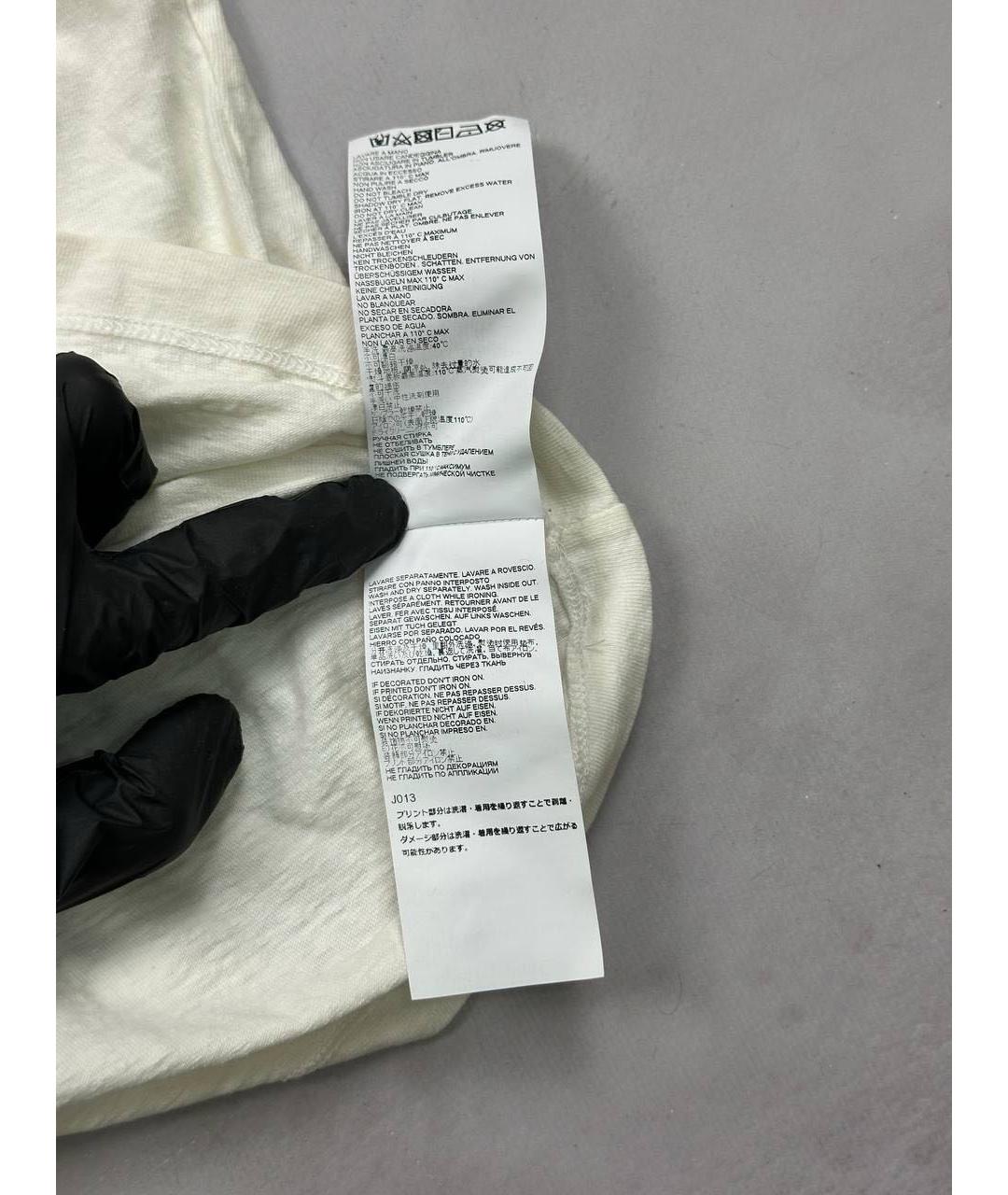 MAISON MARGIELA Белая хлопковая футболка, фото 8