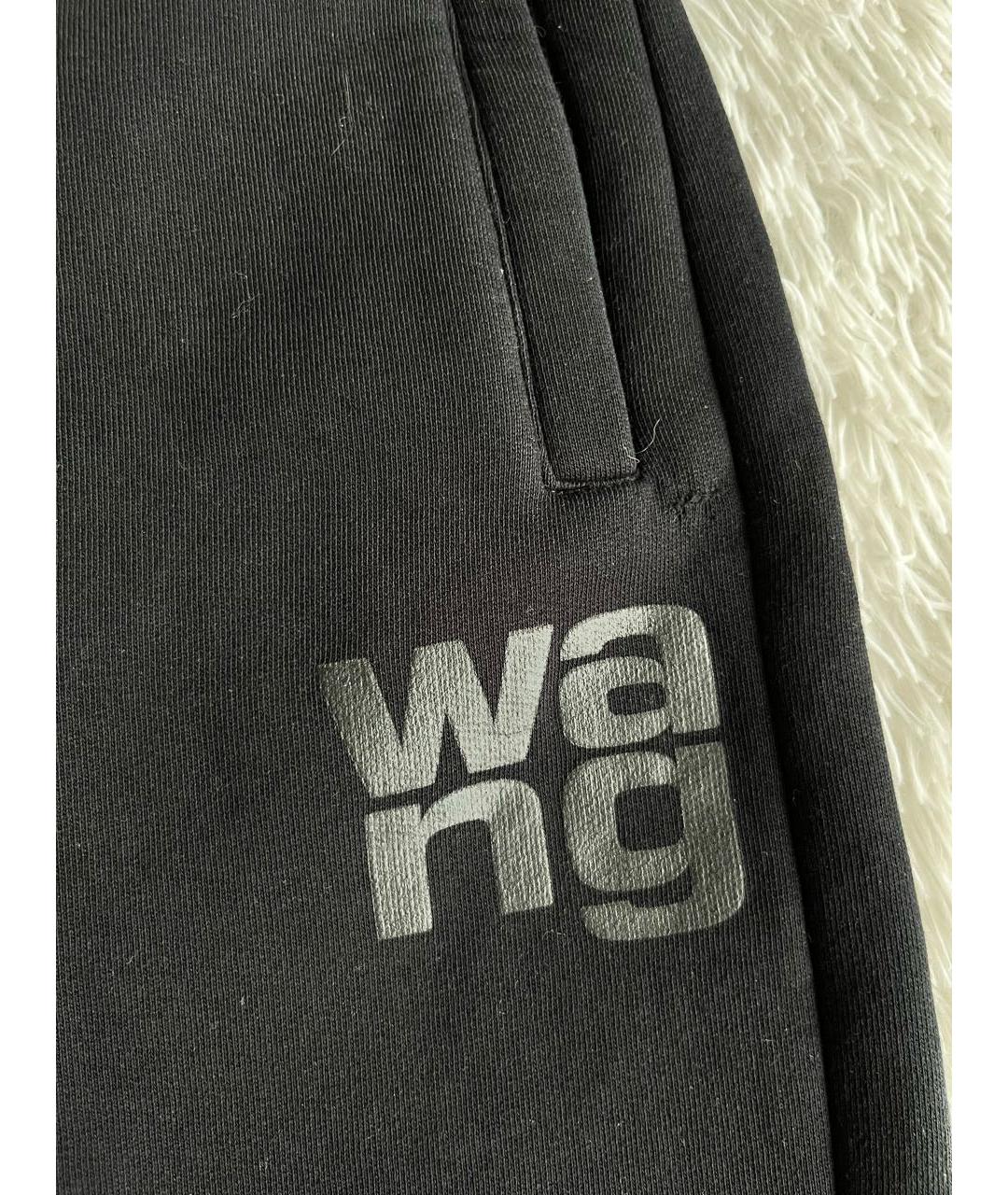 ALEXANDER WANG Черные хлопковые повседневные брюки, фото 2
