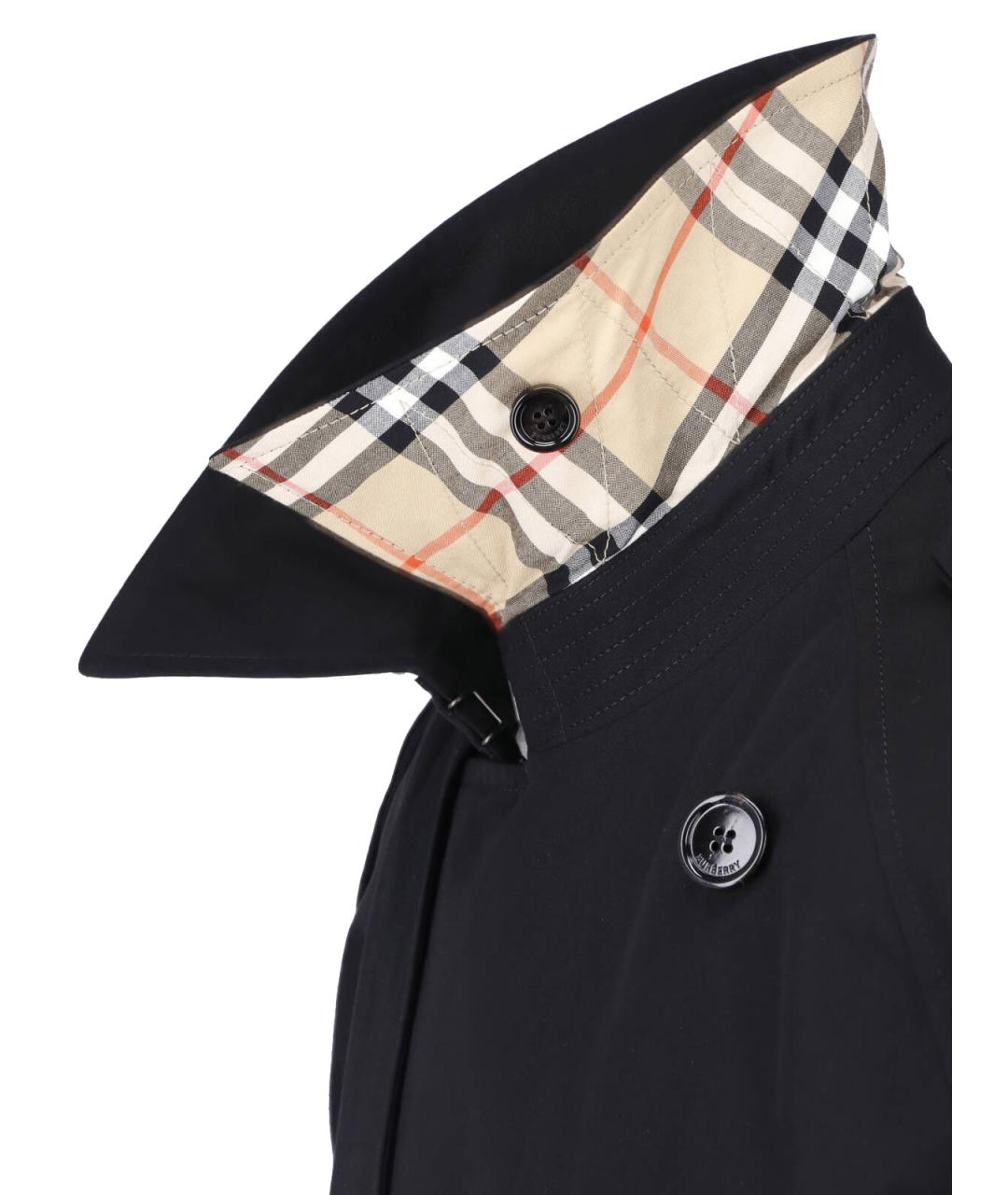 BURBERRY Черная хлопковая куртка, фото 4
