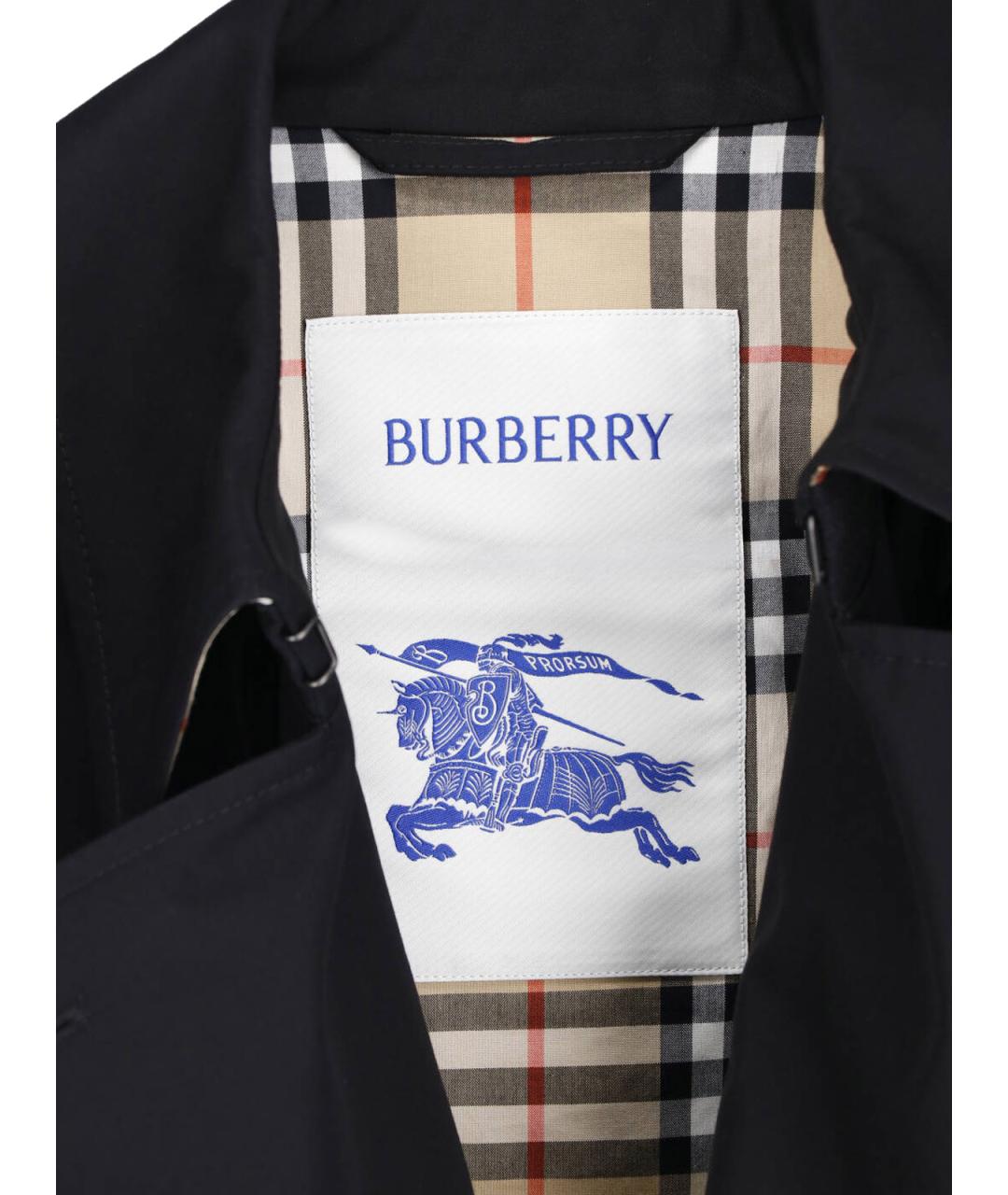 BURBERRY Черная хлопковая куртка, фото 3