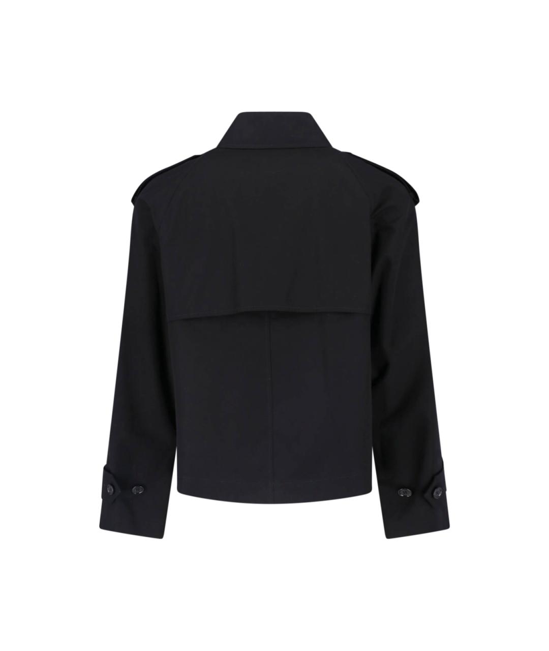 BURBERRY Черная хлопковая куртка, фото 2