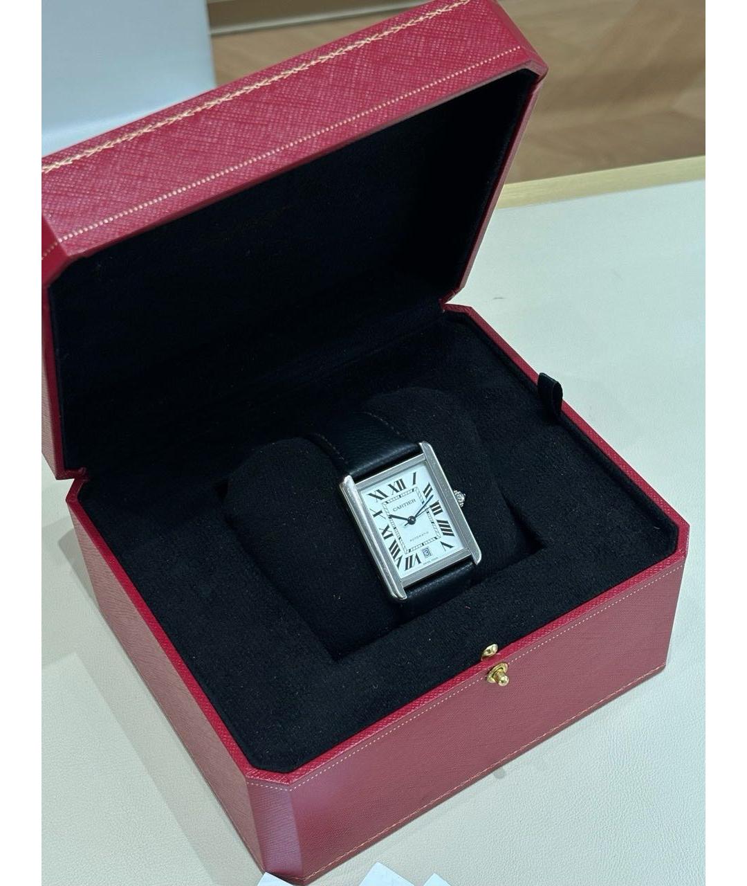 CARTIER Черные часы, фото 2