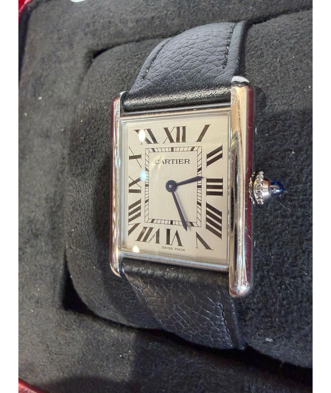 CARTIER Черные часы, фото 3