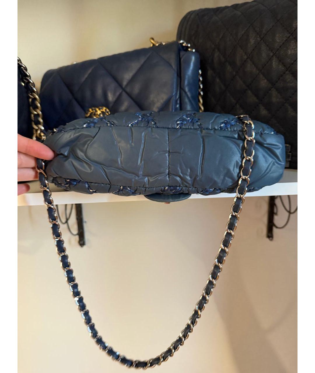 CHANEL Бирюзовая сумка через плечо, фото 3