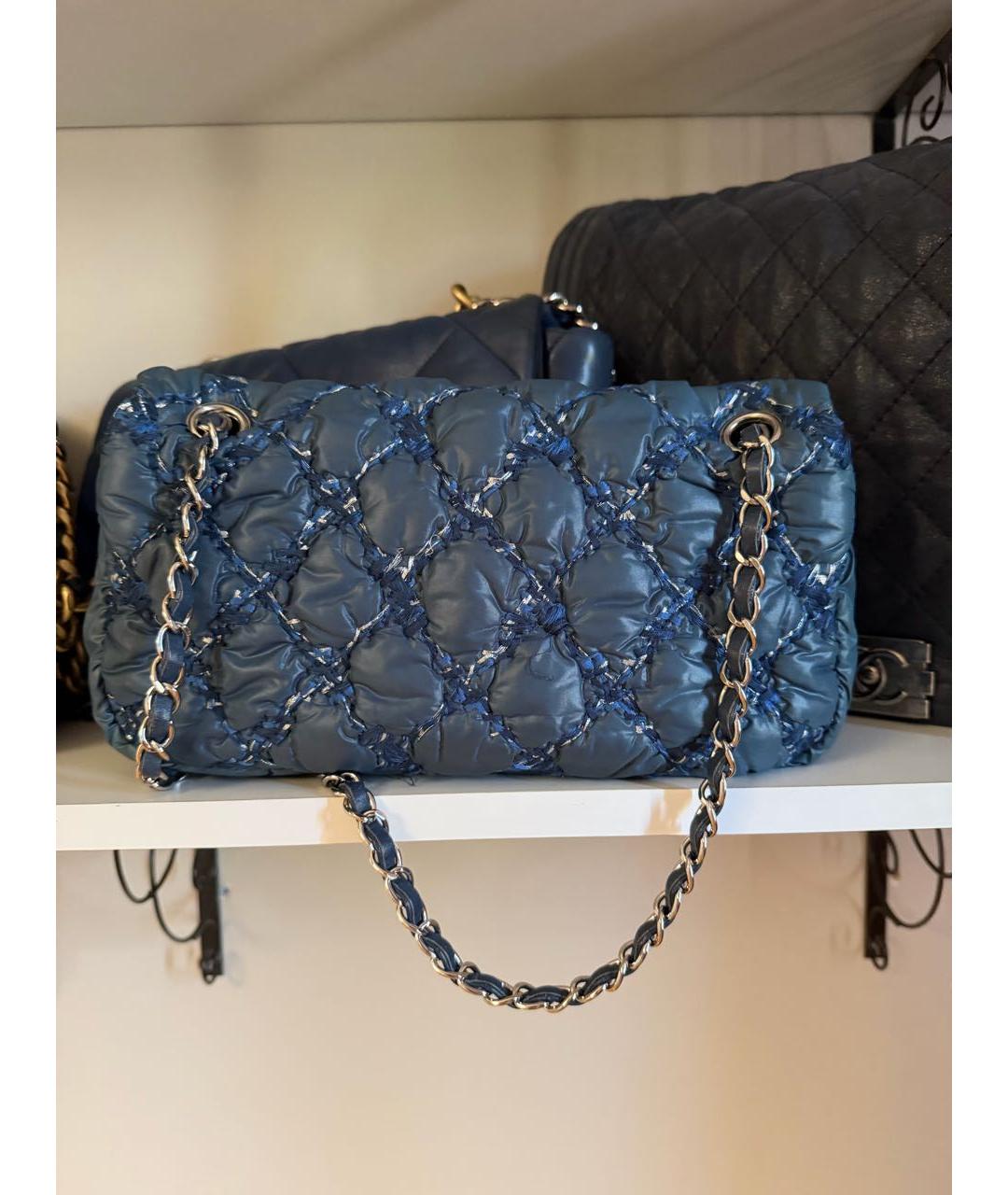 CHANEL Бирюзовая сумка через плечо, фото 2