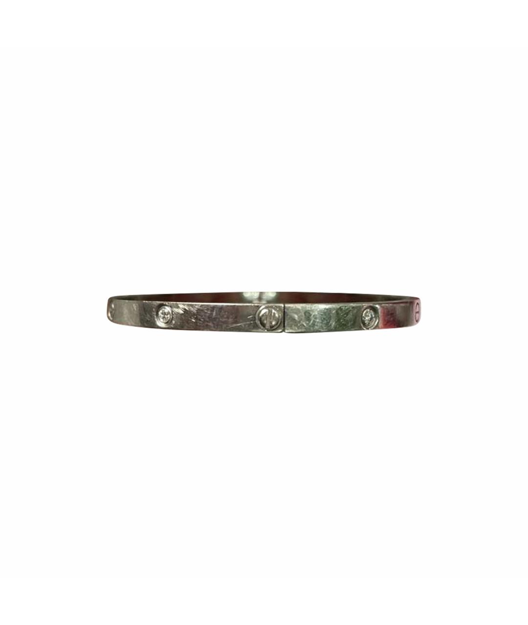 CARTIER Серебряный браслет из белого золота, фото 1