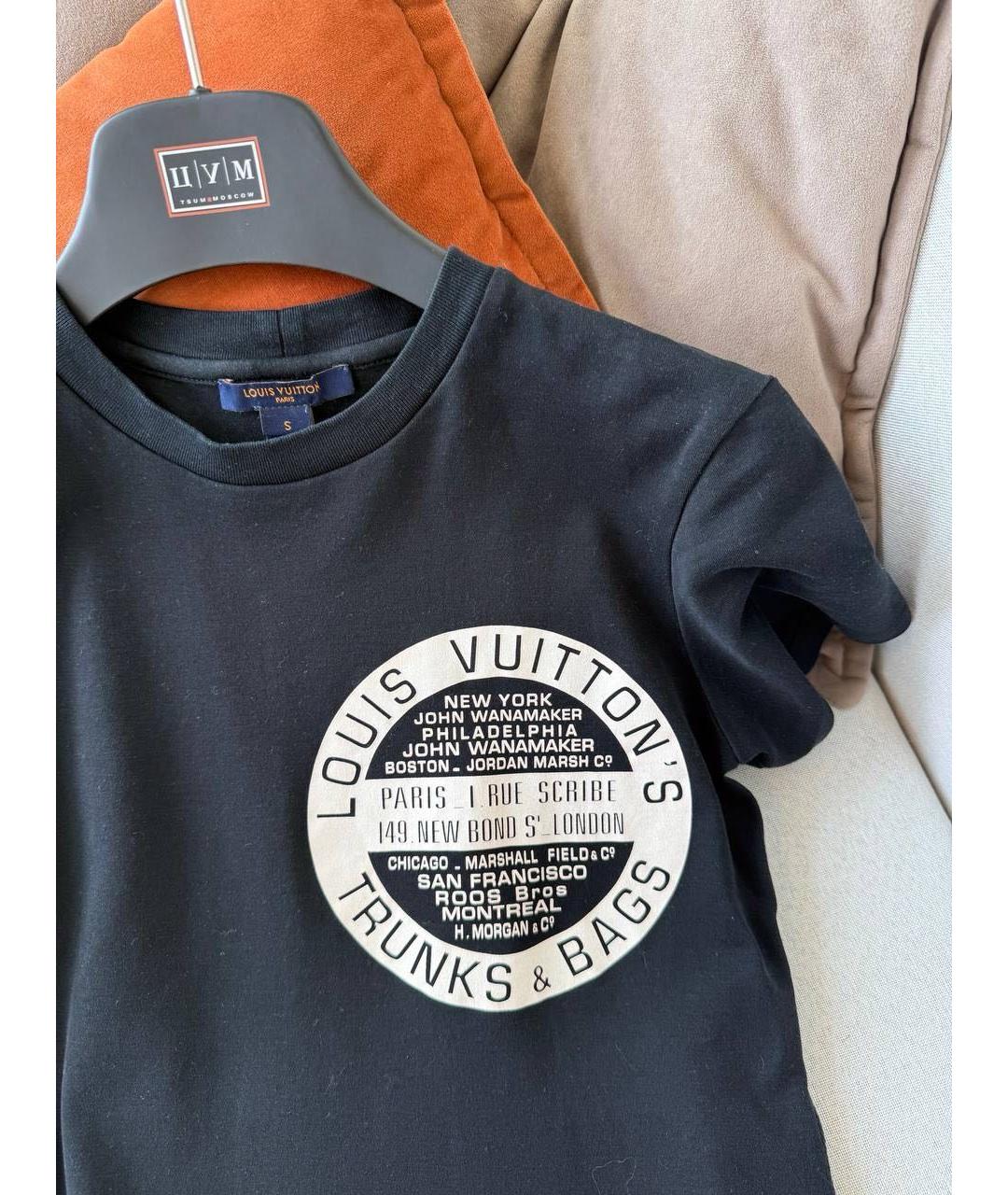 LOUIS VUITTON Черная футболка, фото 4