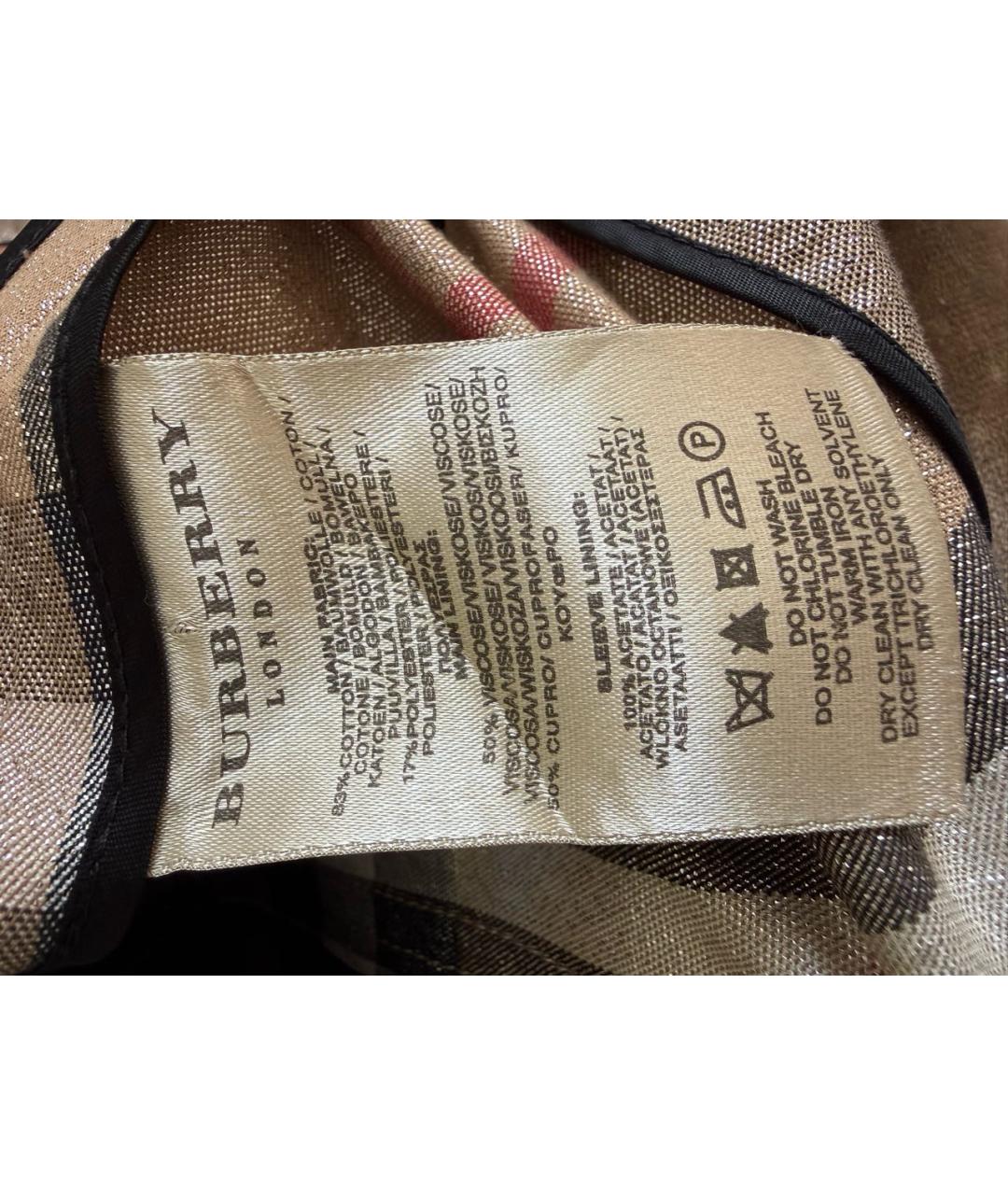 BURBERRY Бежевый хлопковый жакет/пиджак, фото 4