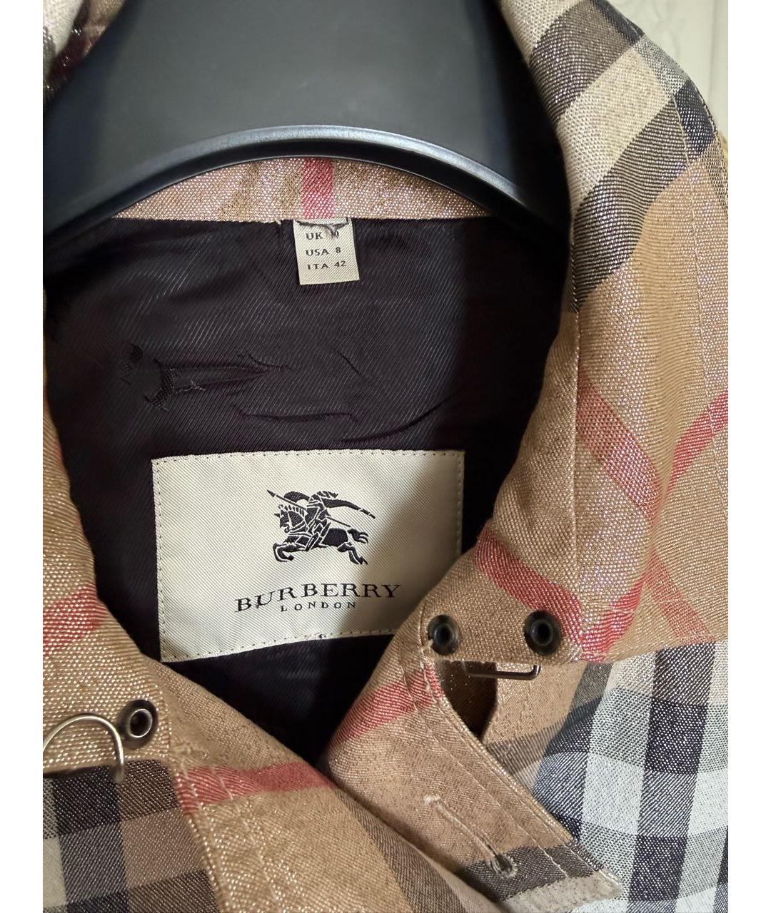 BURBERRY Бежевый хлопковый жакет/пиджак, фото 3