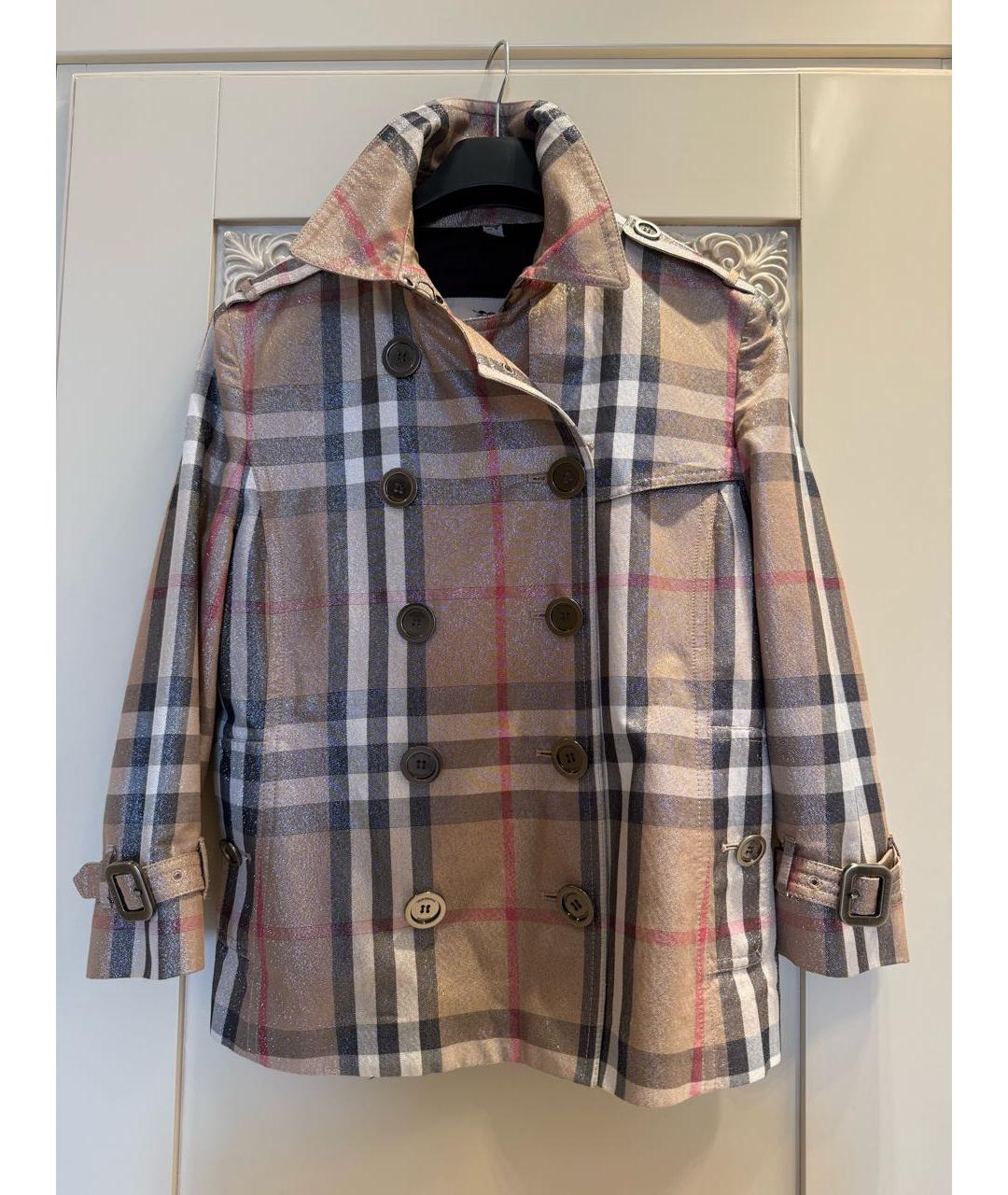 BURBERRY Бежевый хлопковый жакет/пиджак, фото 6