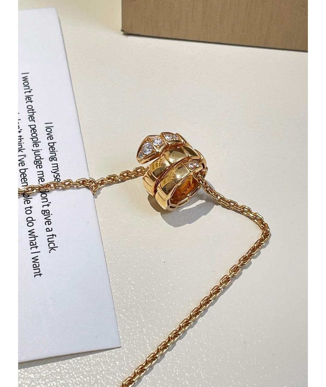 BVLGARI Золотое колье из розового золота, фото 5