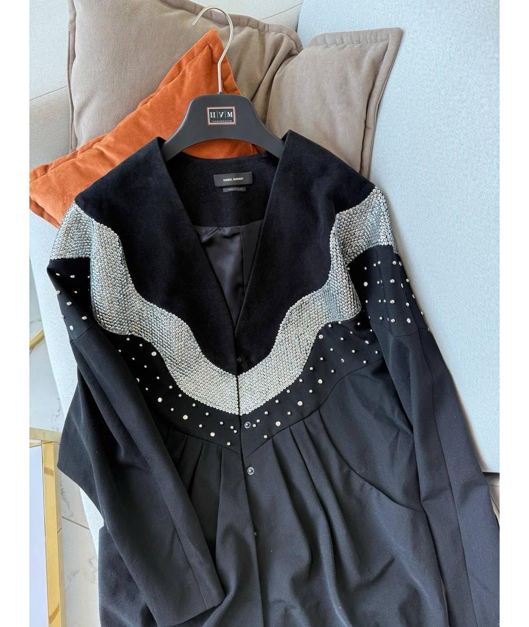 ISABEL MARANT Черное шерстяное платье, фото 4
