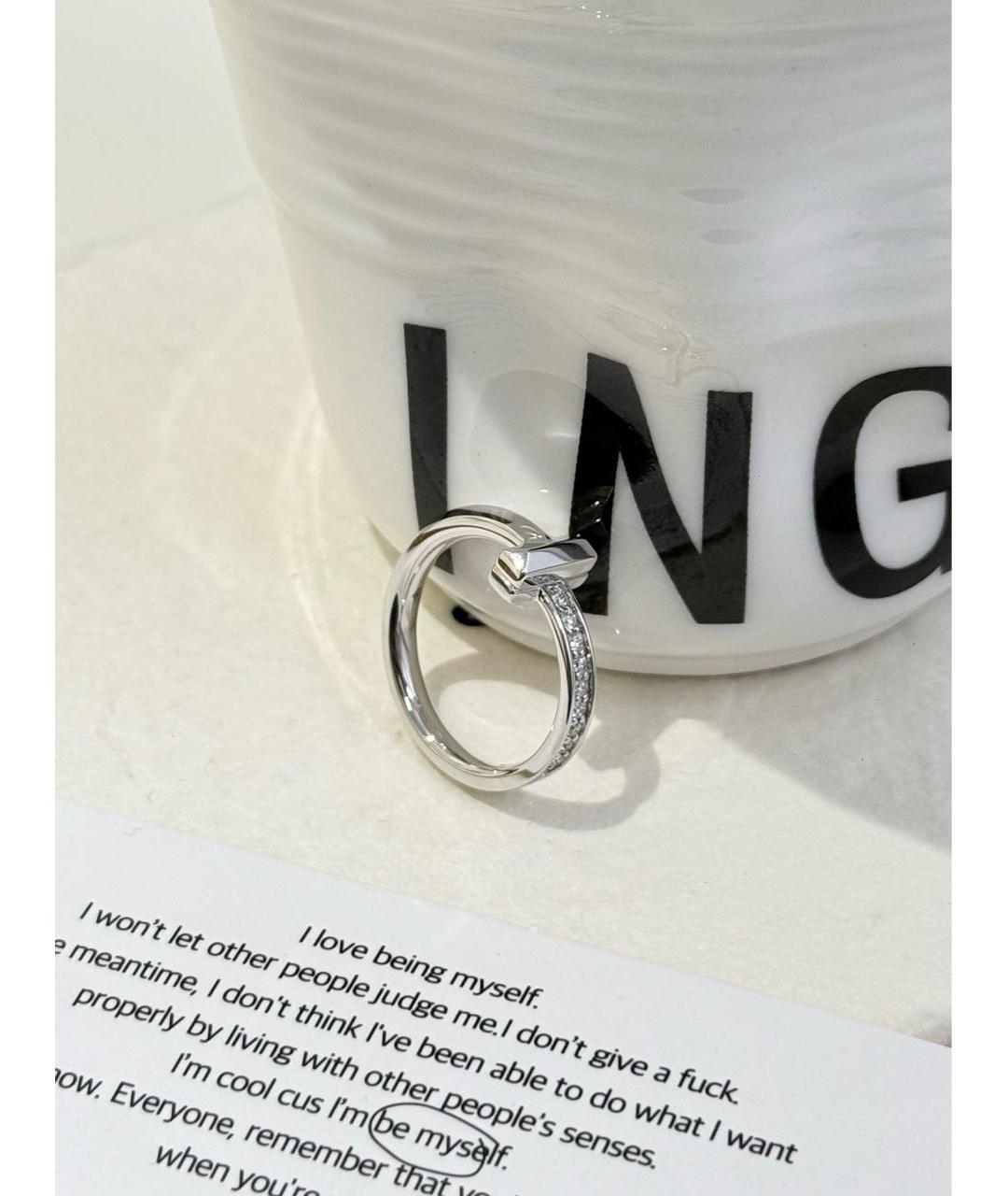 TIFFANY&CO Серебряное кольцо из белого золота, фото 3