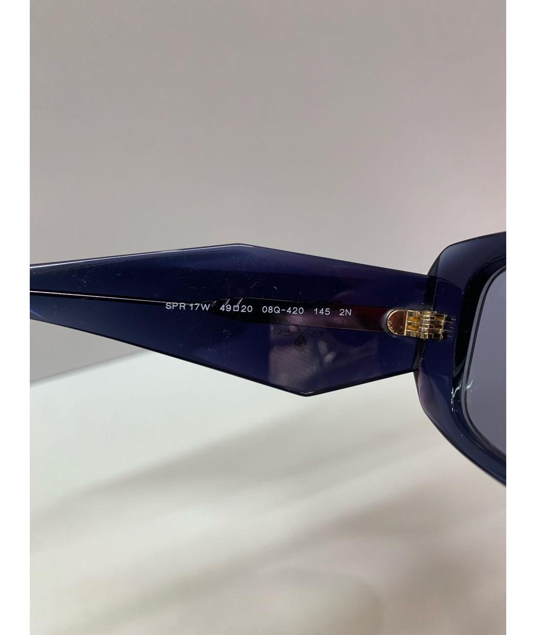 PRADA Синие пластиковые солнцезащитные очки, фото 6