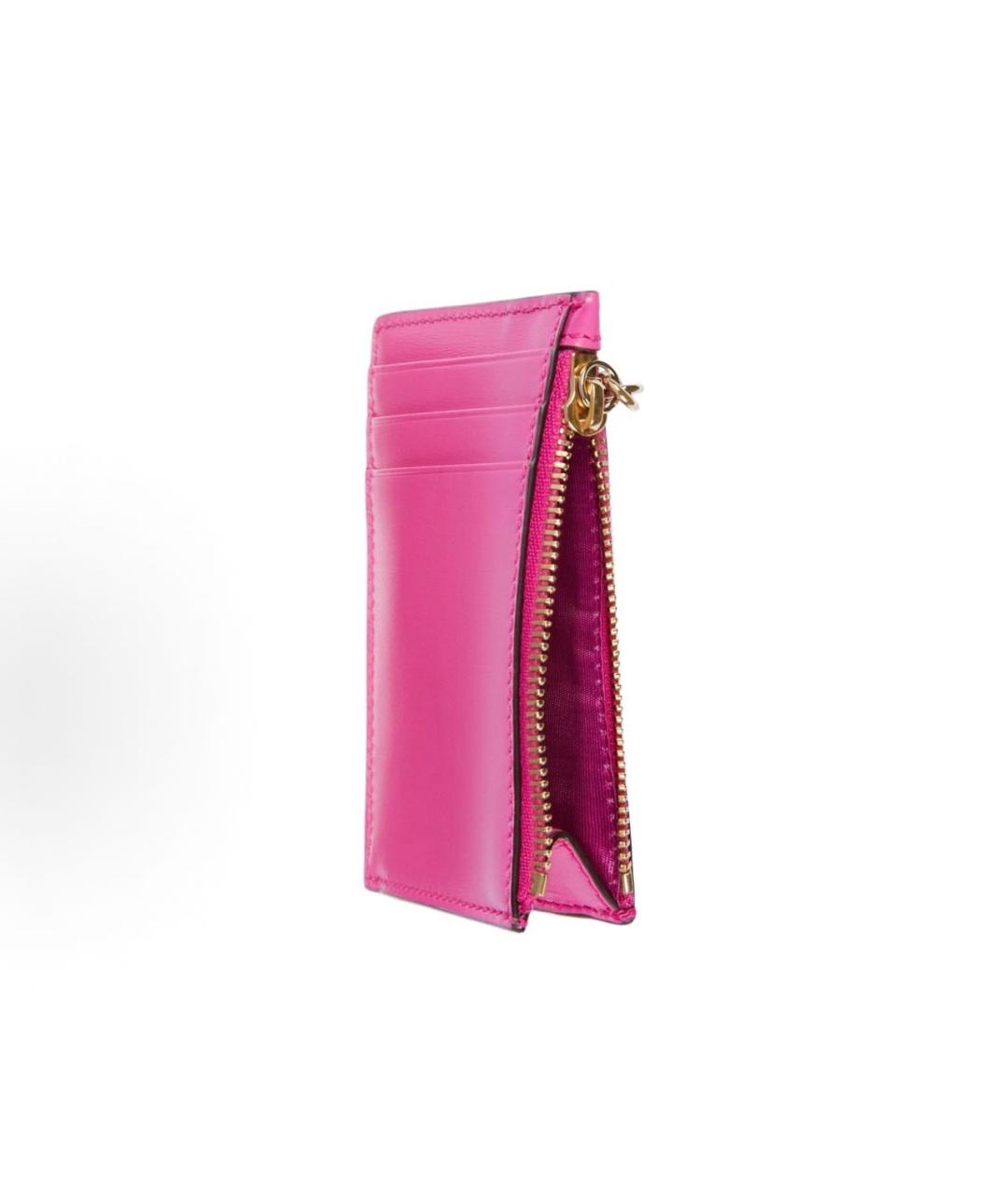 GUCCI Розовый кожаный кардхолдер, фото 2