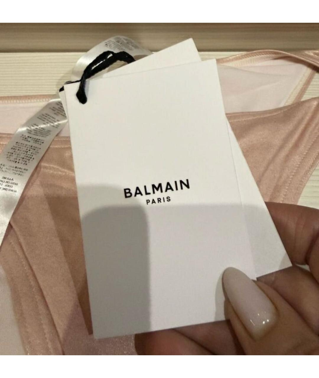 BALMAIN Розовый полиамидовый купальник, фото 3