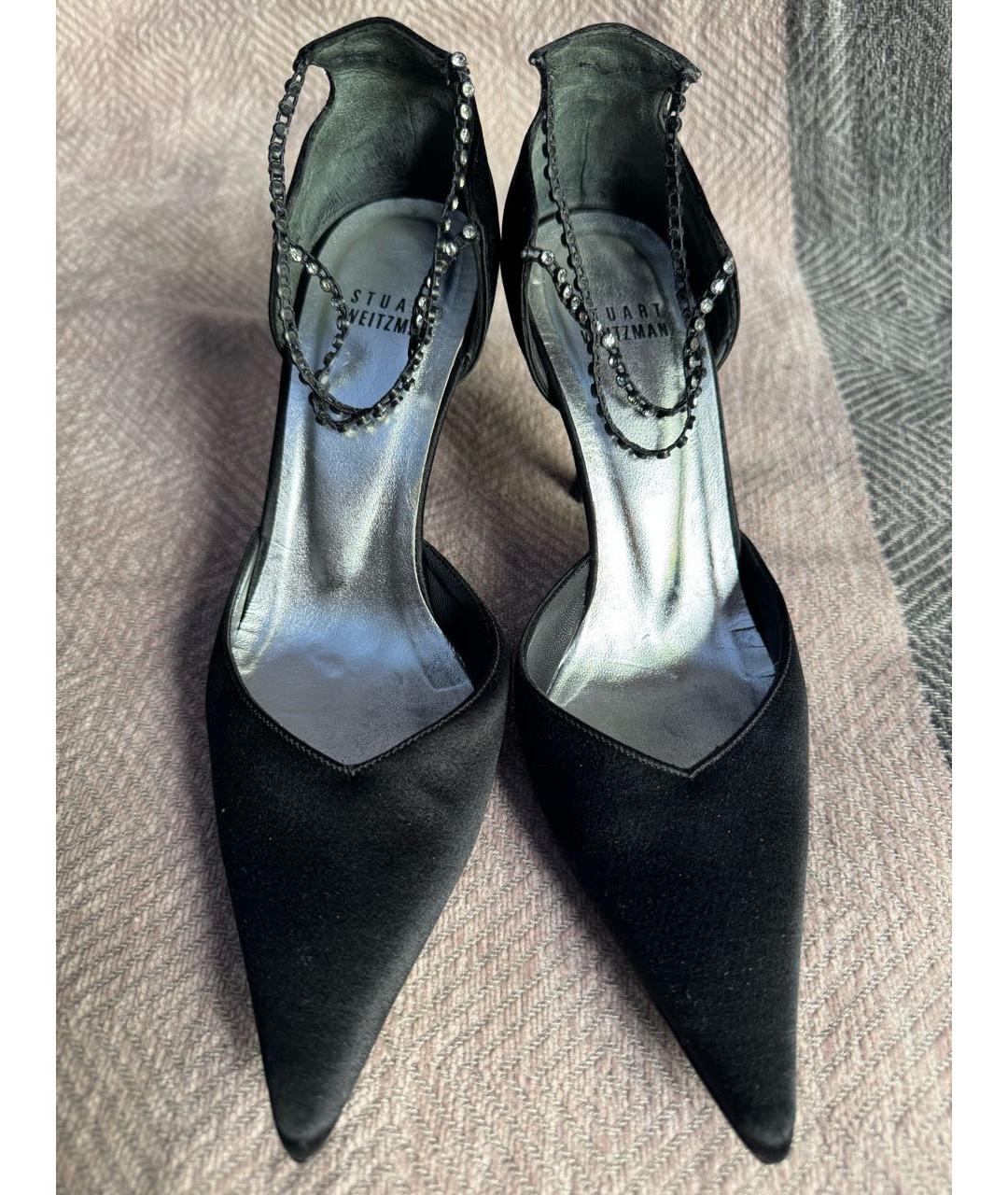 STUART WEITZMAN Черные кожаные туфли, фото 2