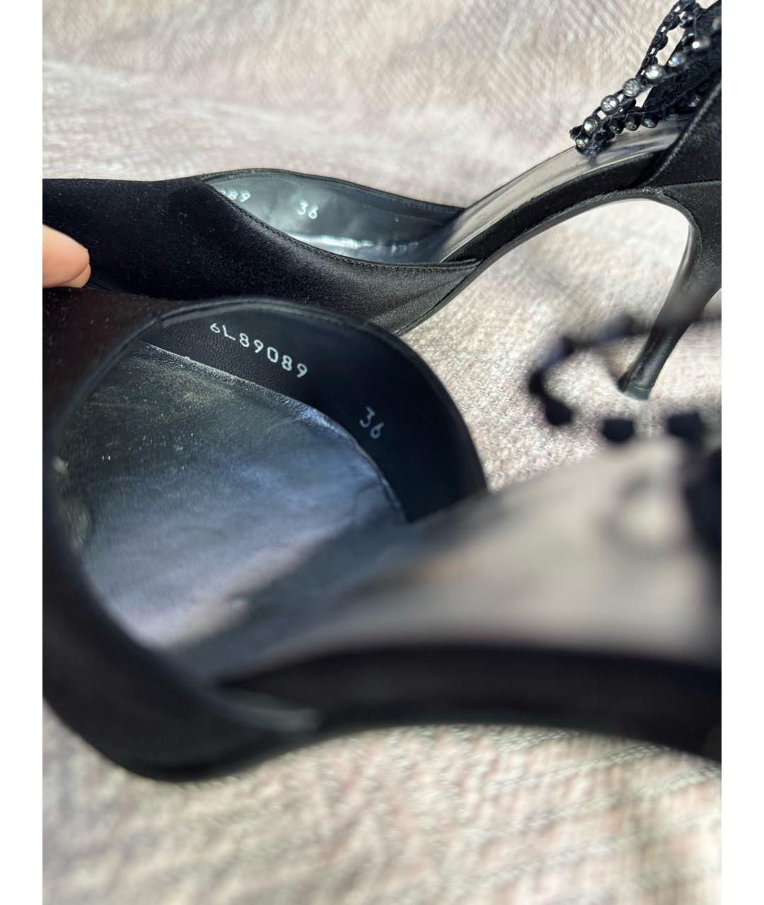 STUART WEITZMAN Черные кожаные туфли, фото 4