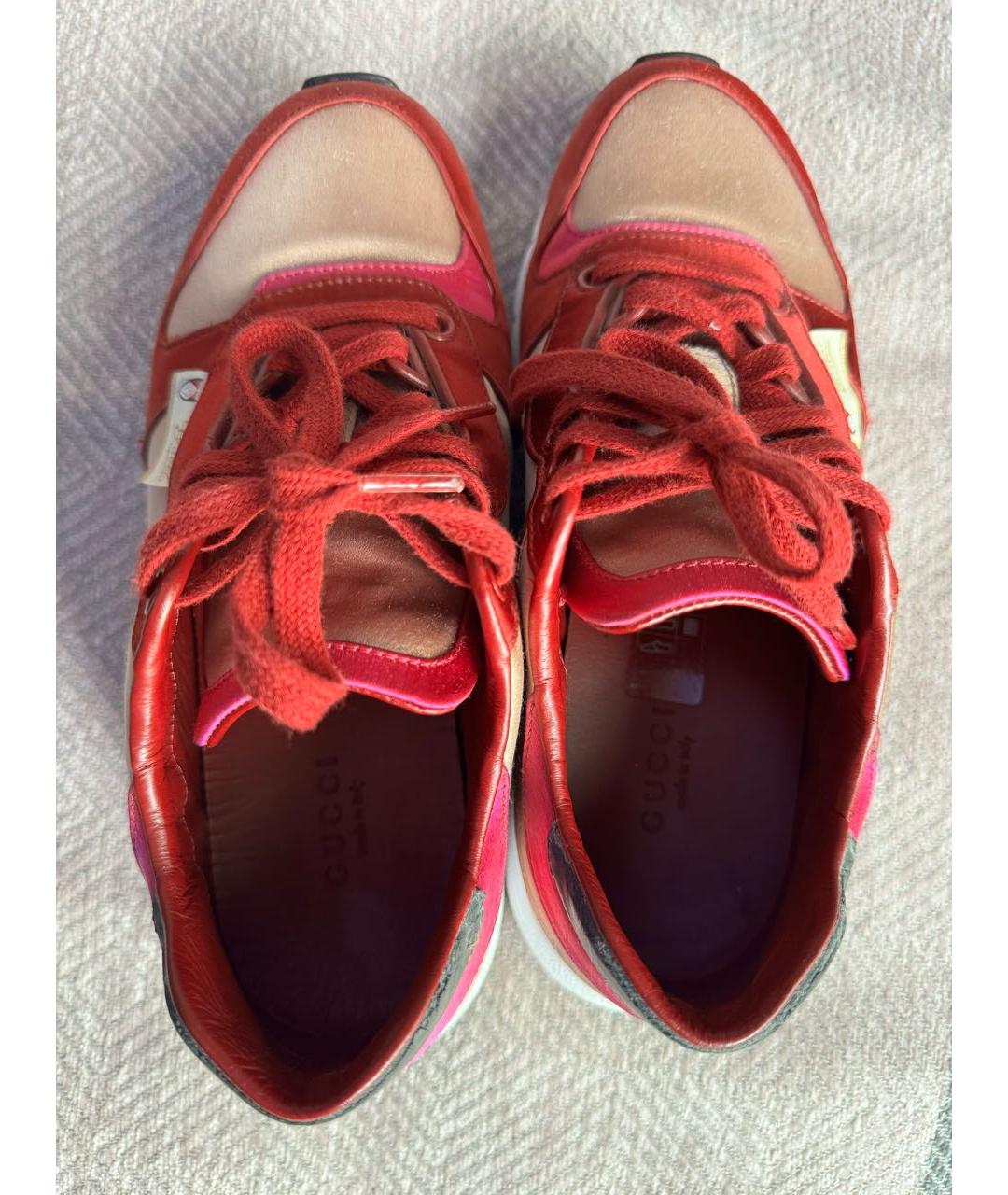 GUCCI Красные кроссовки, фото 5