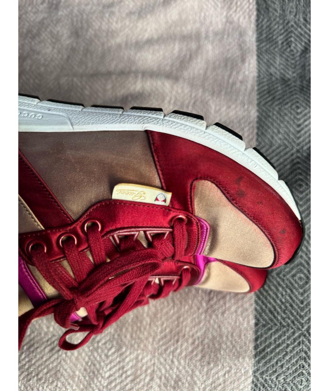 GUCCI Красные кроссовки, фото 6