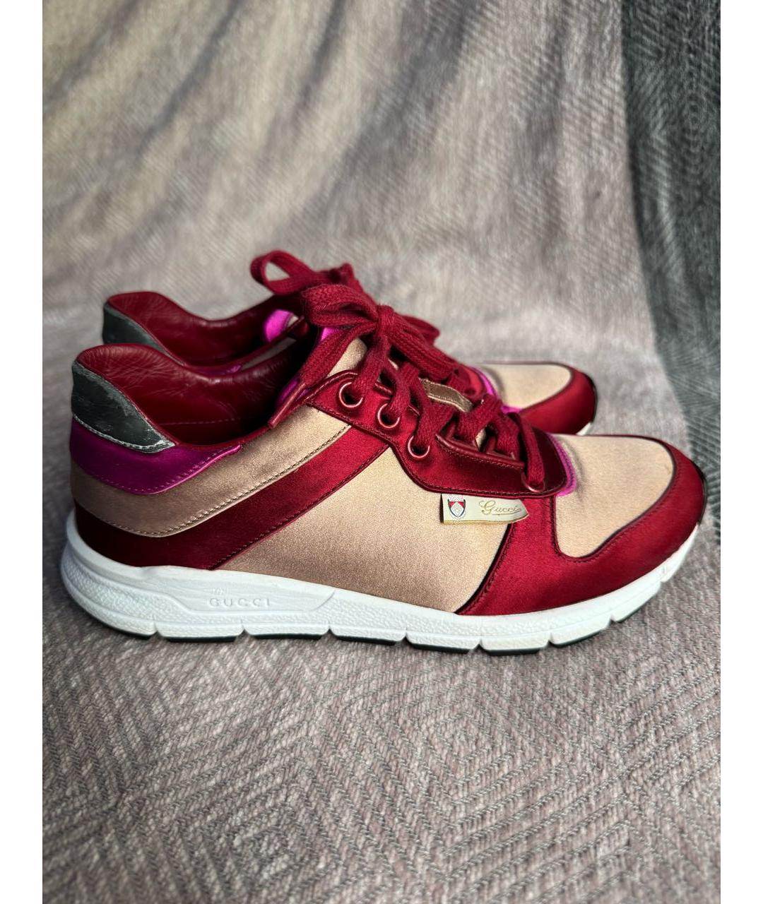 GUCCI Красные кроссовки, фото 9