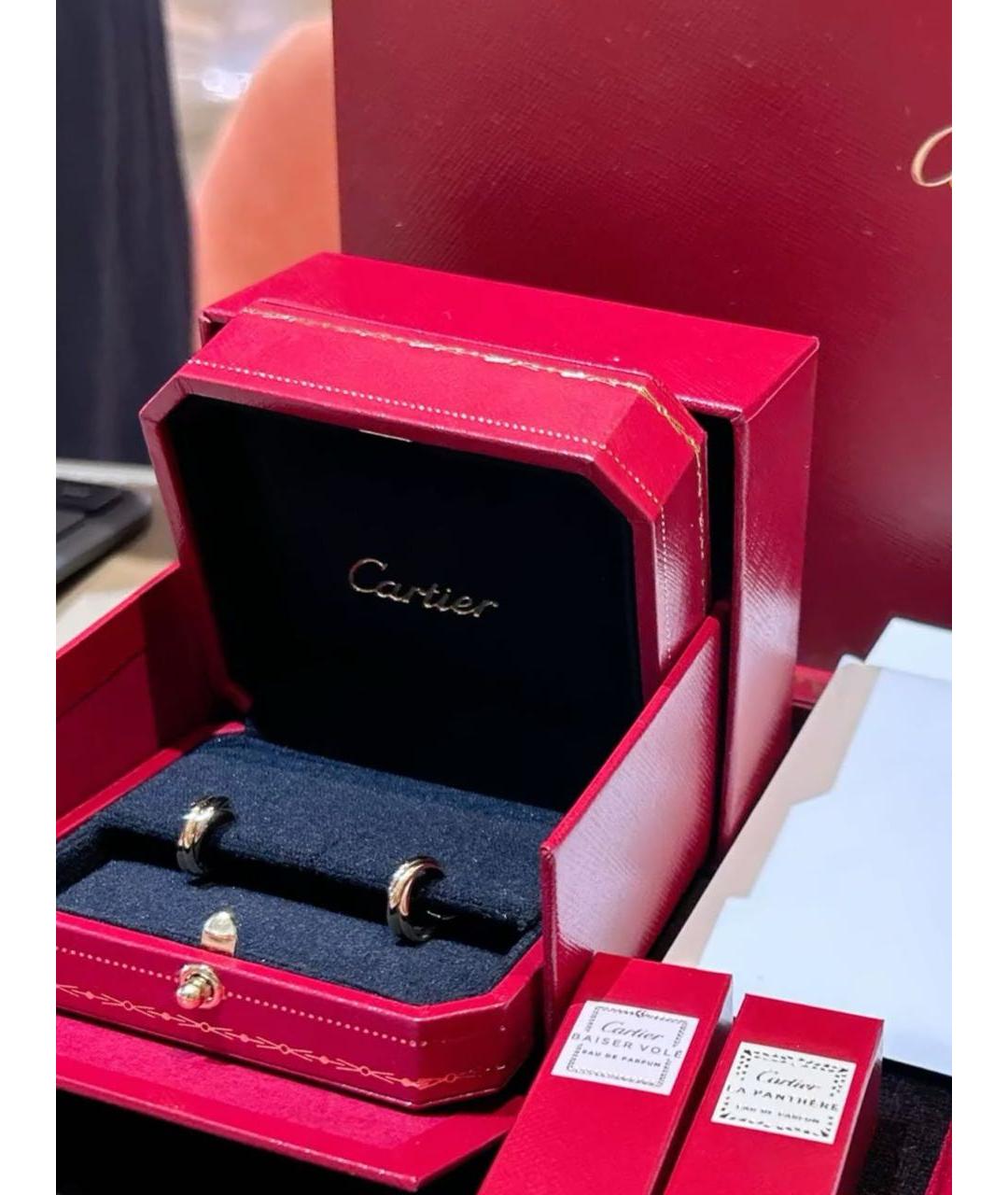 CARTIER Желтые серьги из желтого золота, фото 3