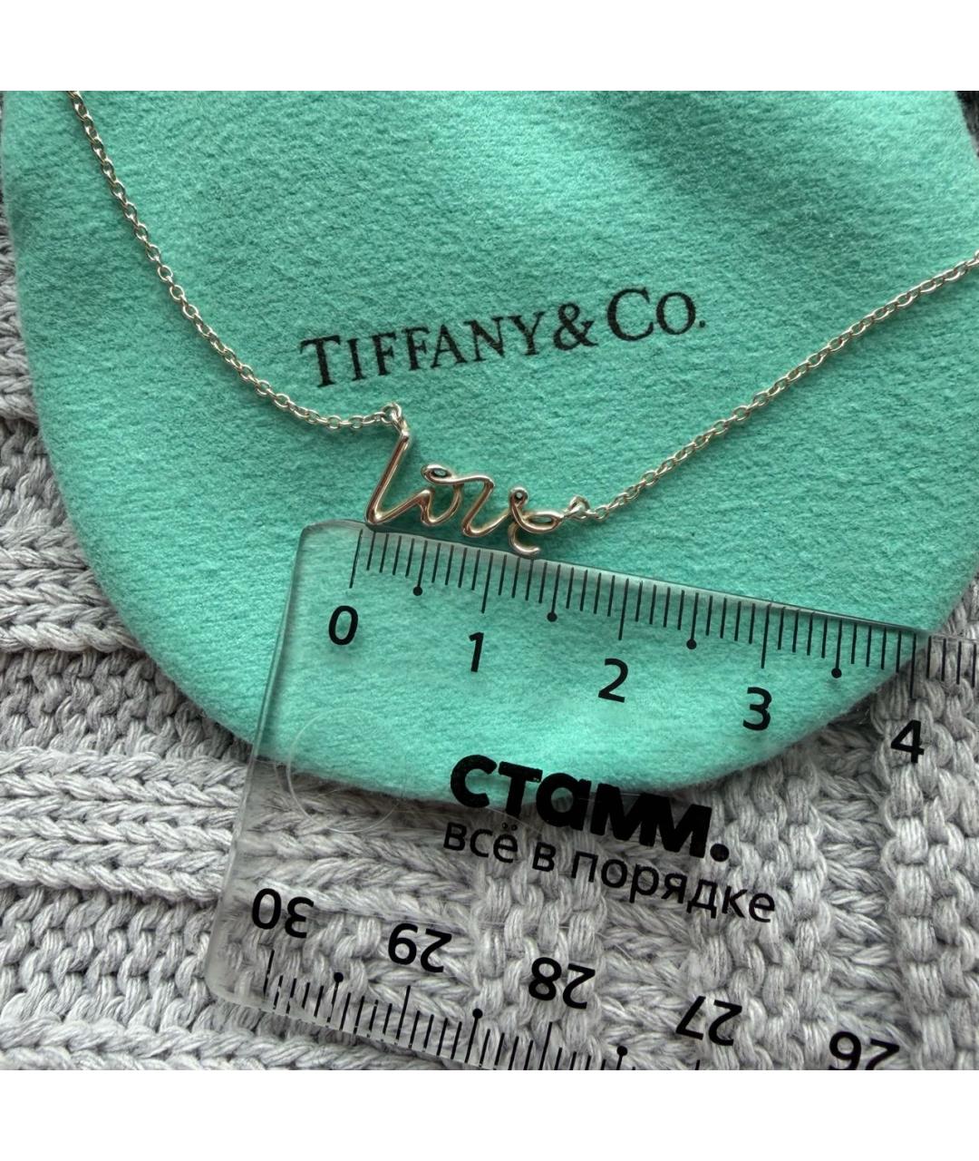 TIFFANY&CO Серебряное серебряное колье, фото 6
