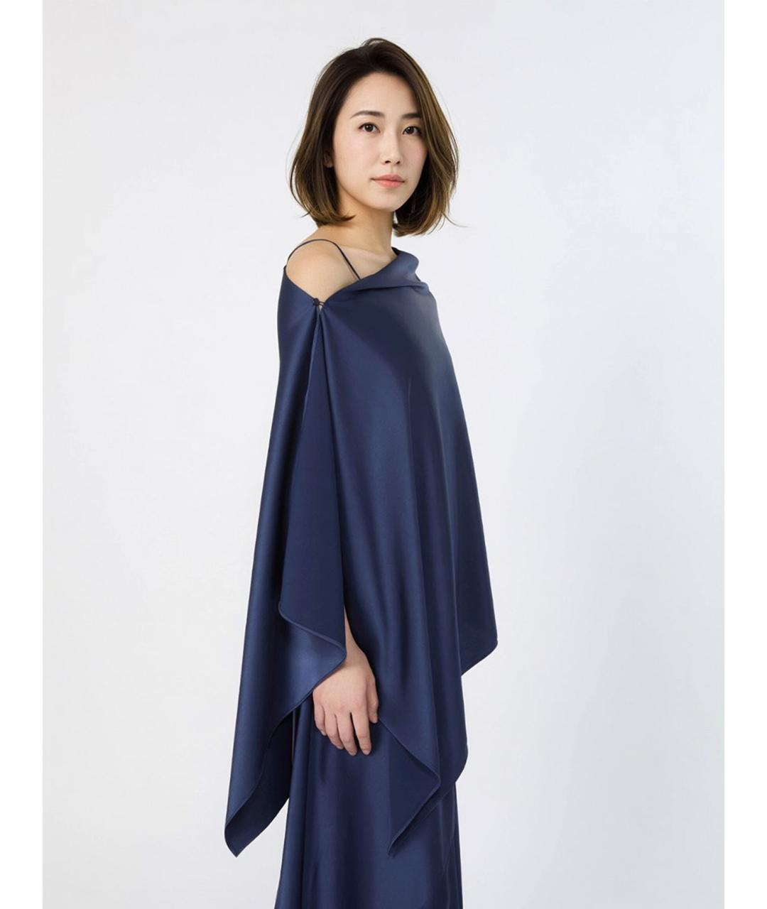 WEEKEND MAX MARA Синее полиэстеровое вечернее платье, фото 5