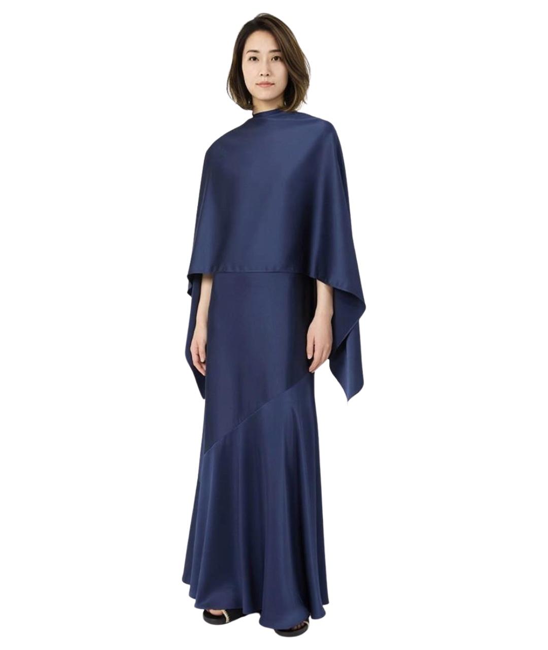 WEEKEND MAX MARA Синее полиэстеровое вечернее платье, фото 2