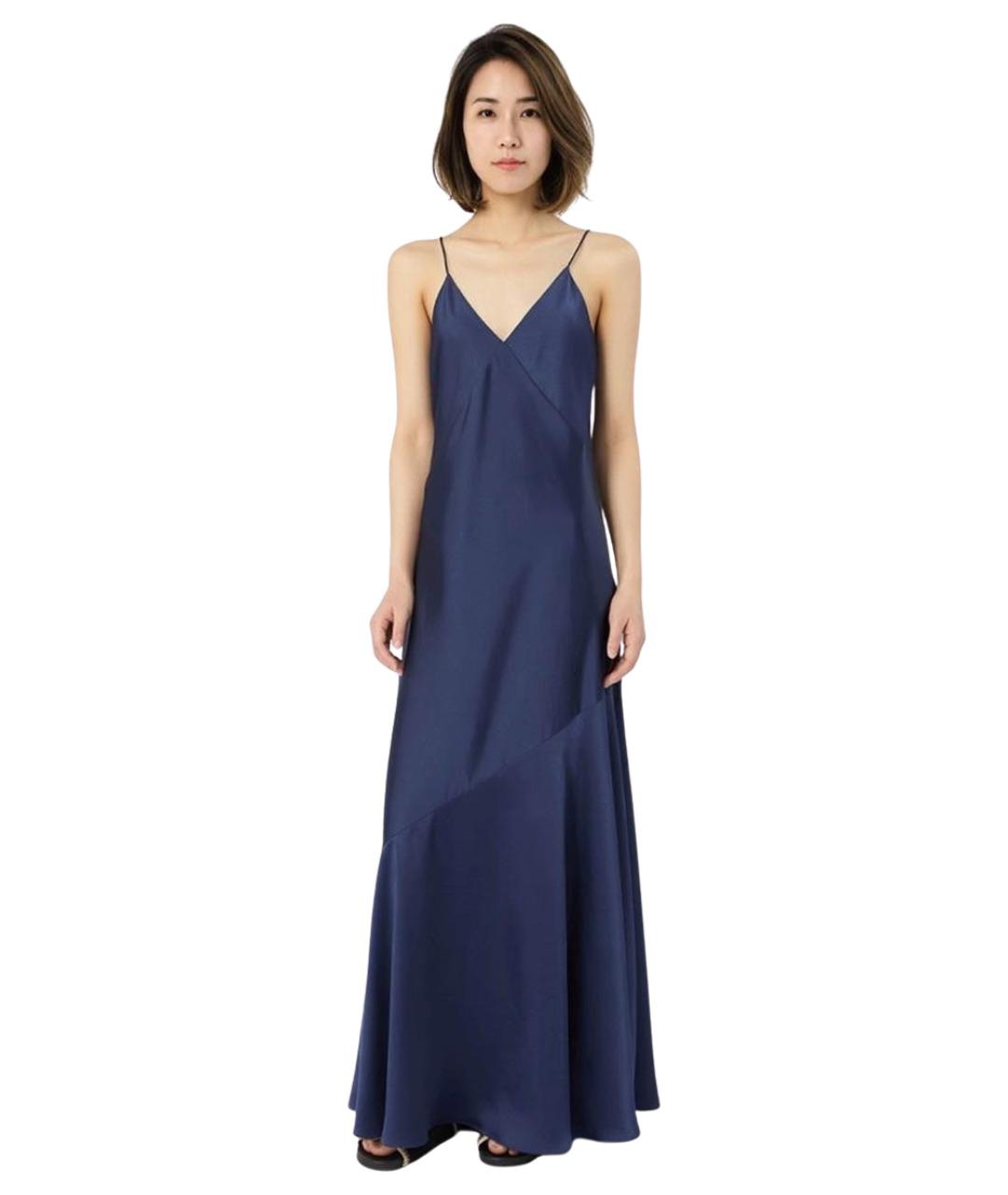 WEEKEND MAX MARA Синее полиэстеровое вечернее платье, фото 3