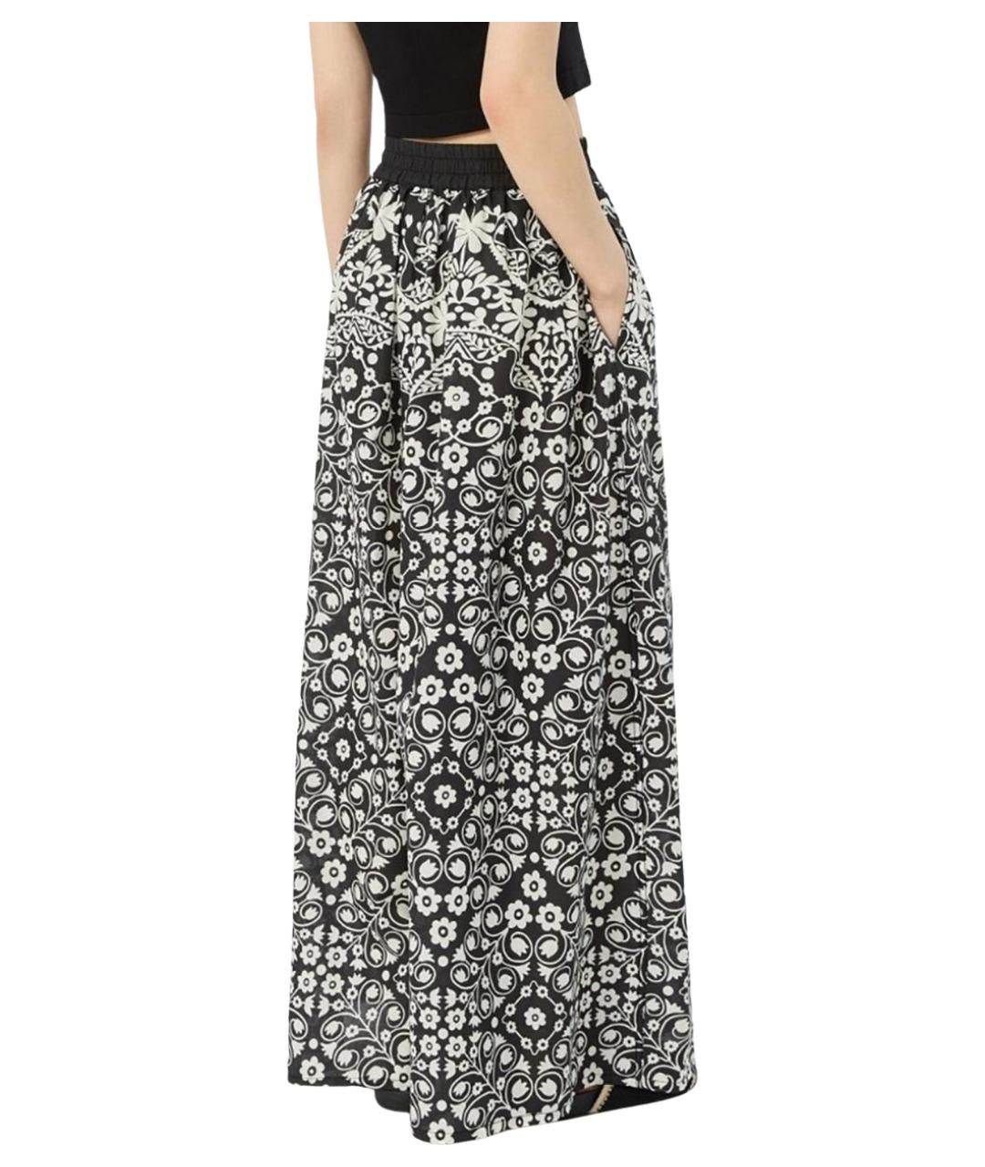 WEEKEND MAX MARA Мульти хлопковые брюки широкие, фото 4