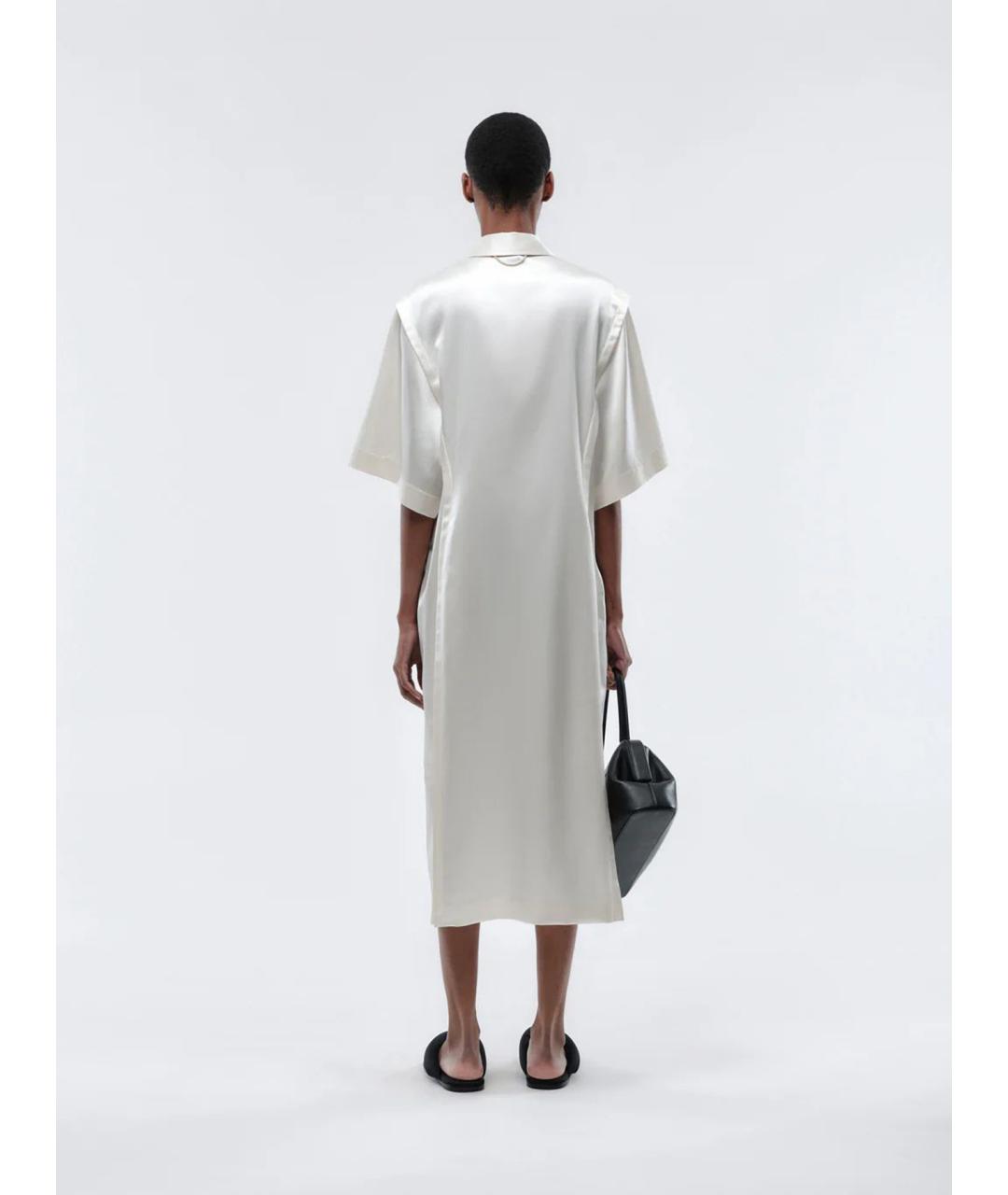 Carven Белое хлопковое повседневное платье, фото 3