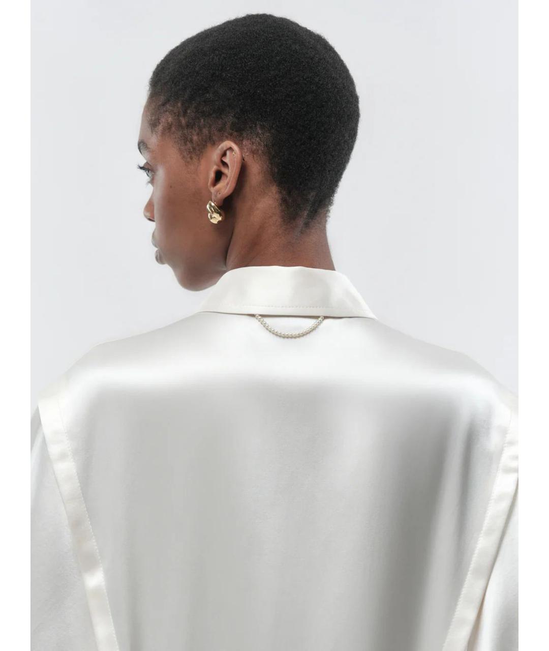 Carven Белое хлопковое повседневное платье, фото 4