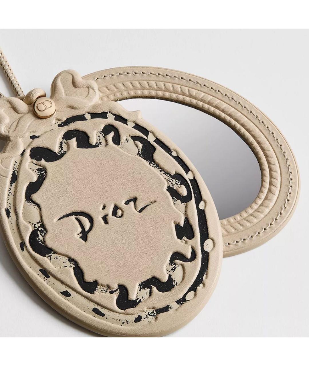 CHRISTIAN DIOR Бежевый брелок, фото 2