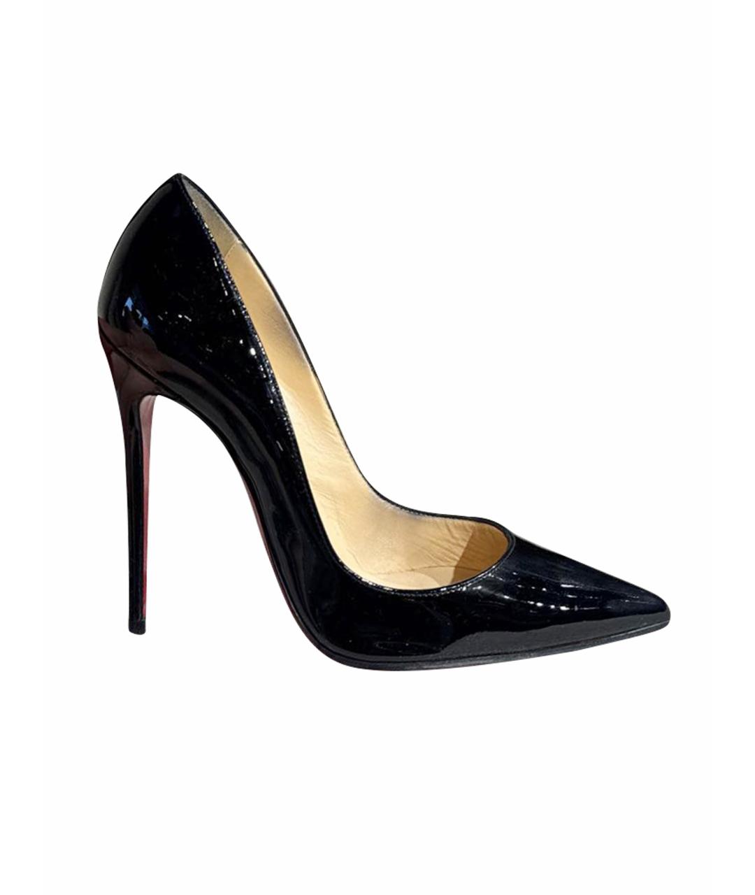 CHRISTIAN LOUBOUTIN Черные туфли из лакированной кожи, фото 1