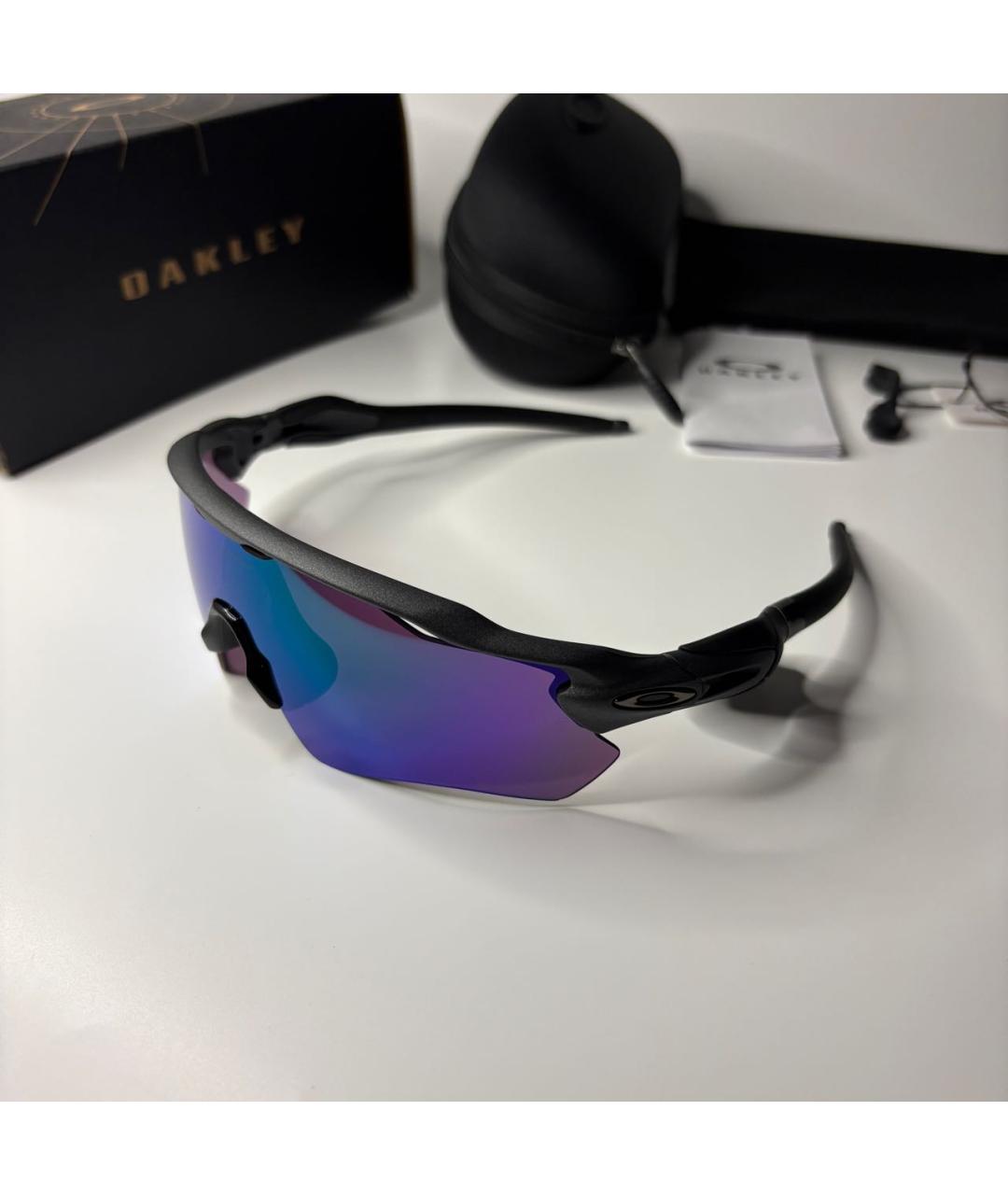 OAKLEY Черные пластиковые солнцезащитные очки, фото 5