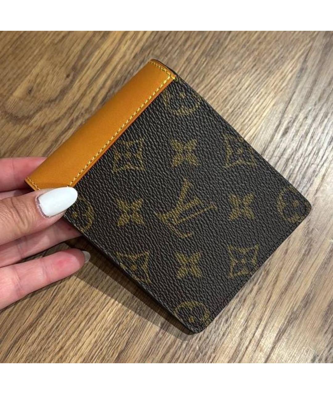 LOUIS VUITTON Коричневый кошелек, фото 4