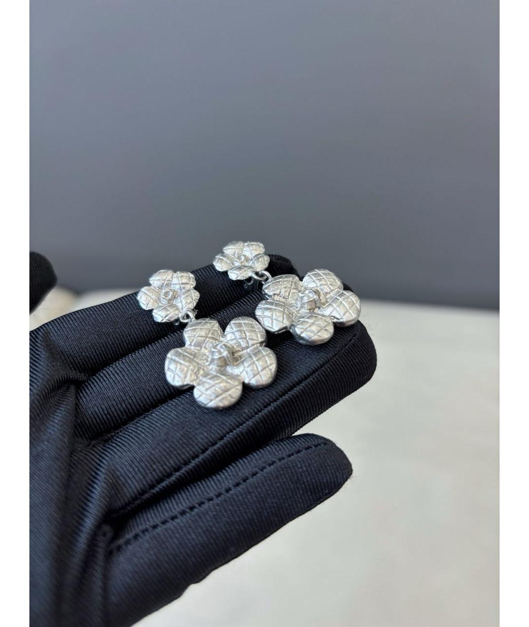 CHANEL Серебряные серьги, фото 3