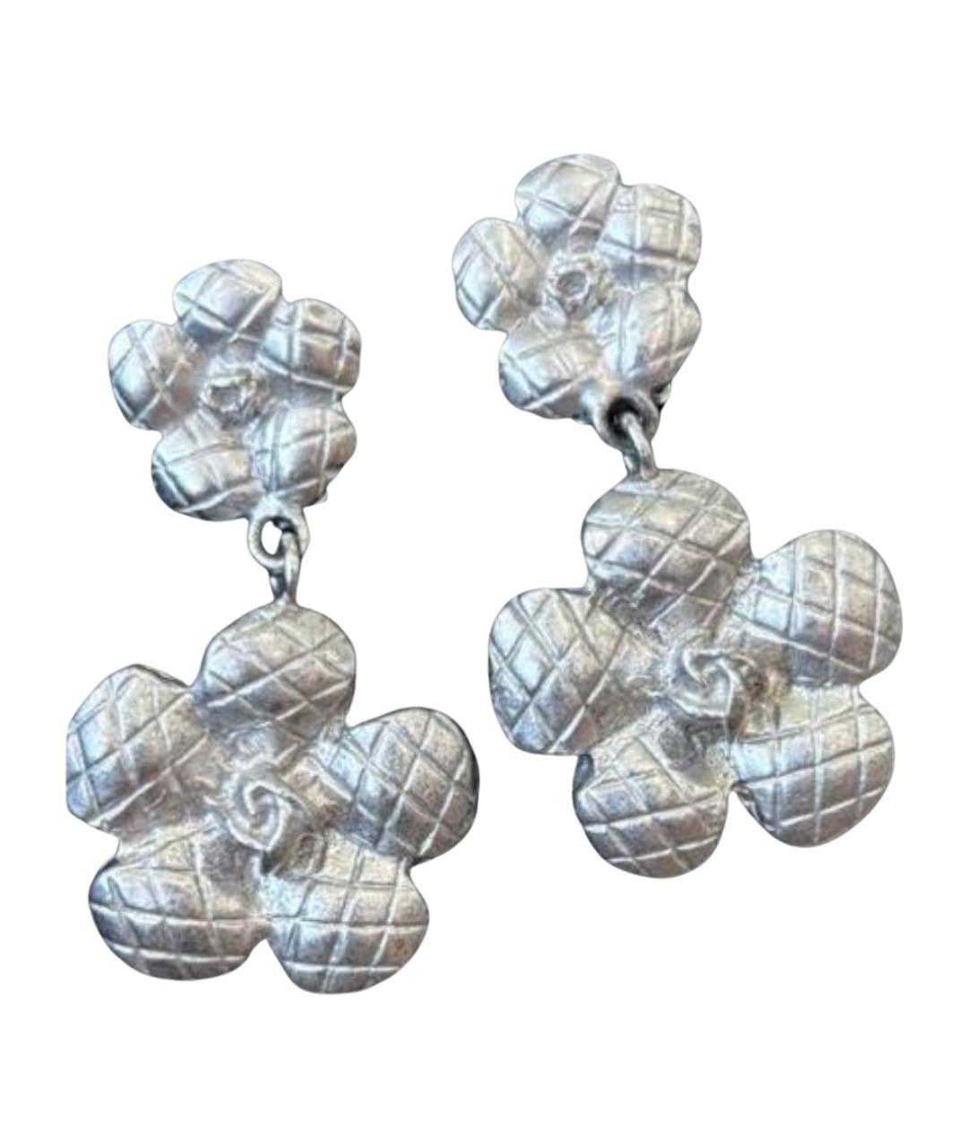 CHANEL Серебряные серьги, фото 1