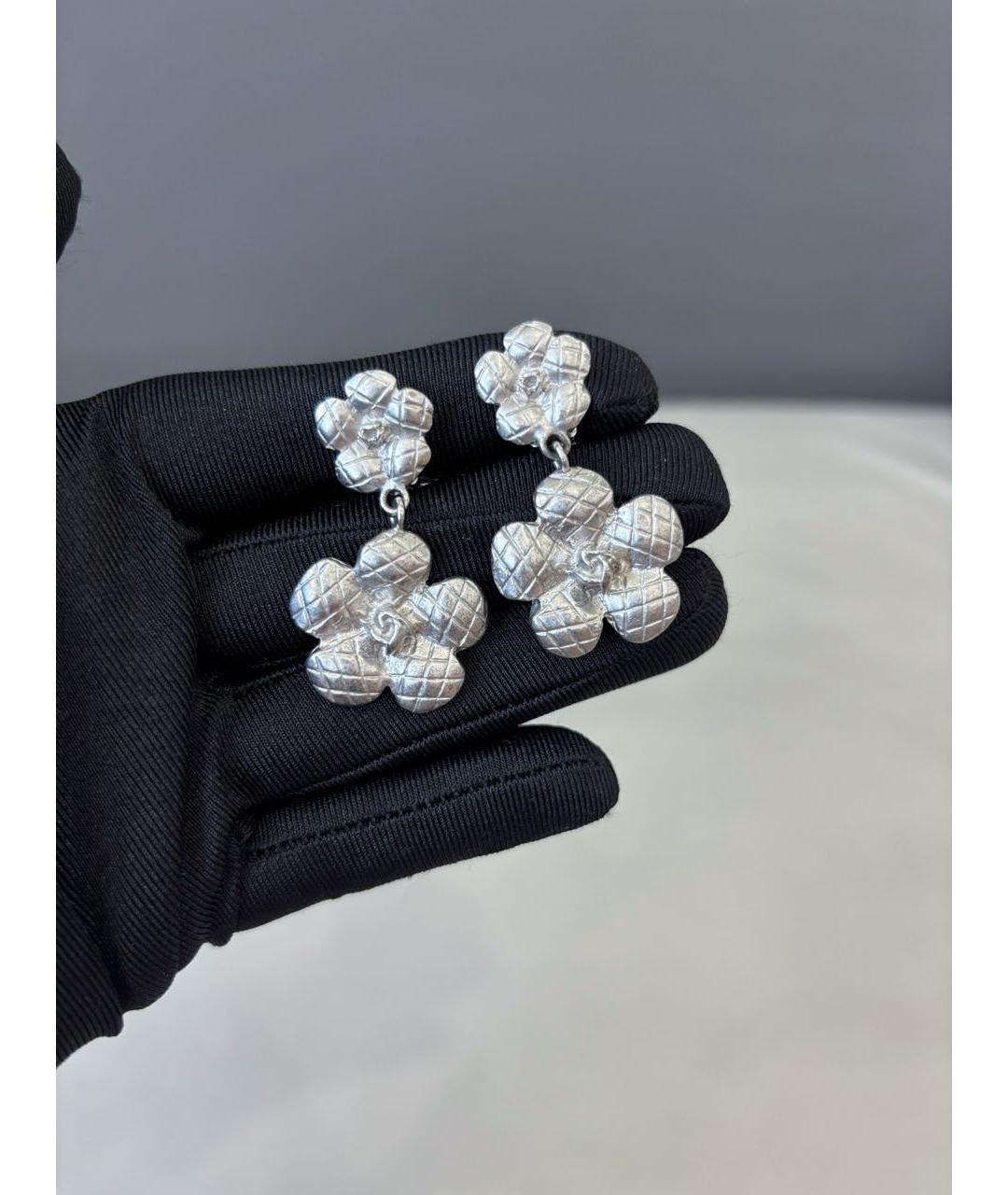 CHANEL Серебряные серьги, фото 7
