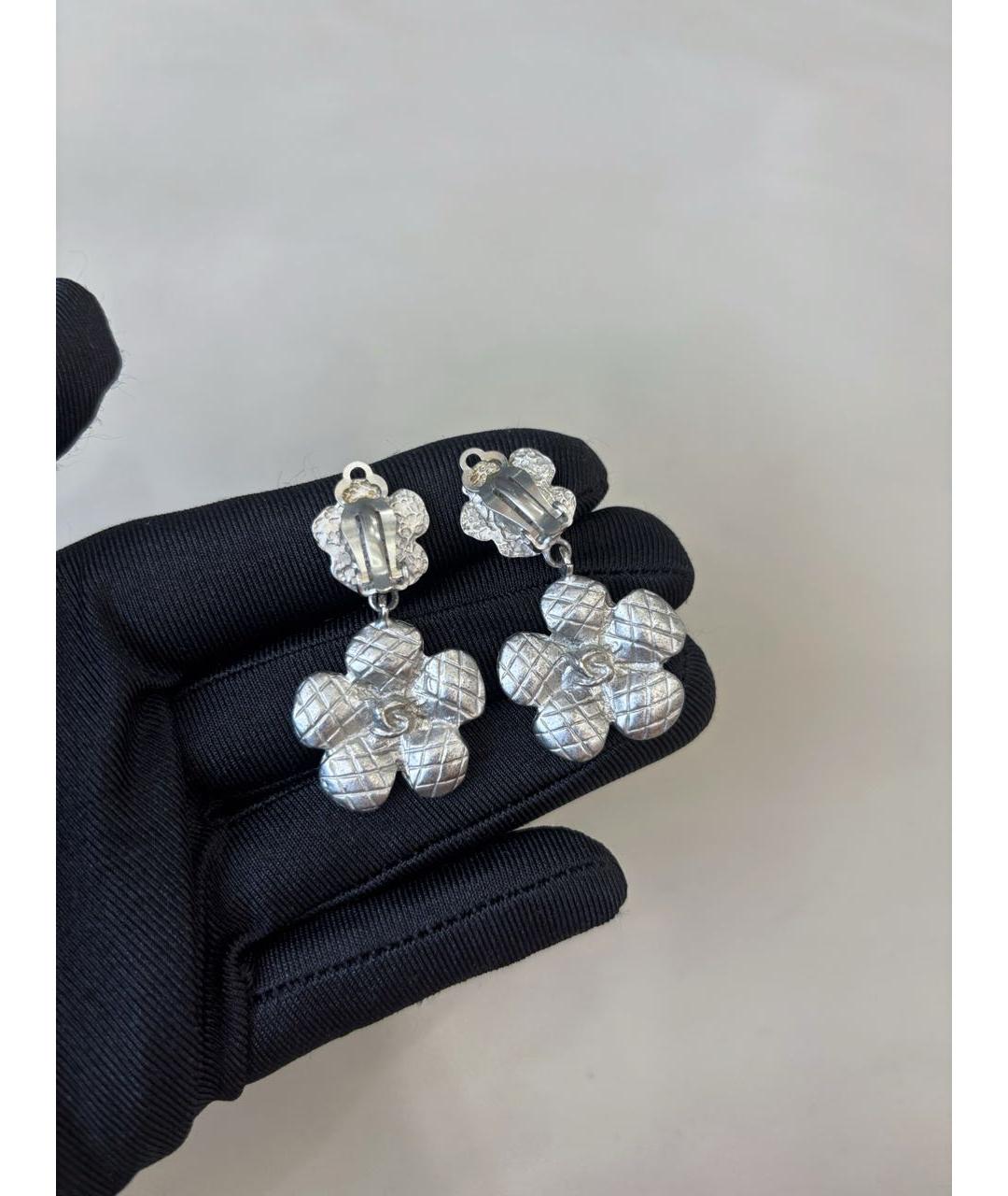 CHANEL Серебряные серьги, фото 4